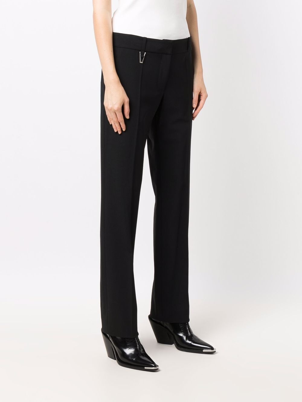 slim-cut tailored trousers - 3