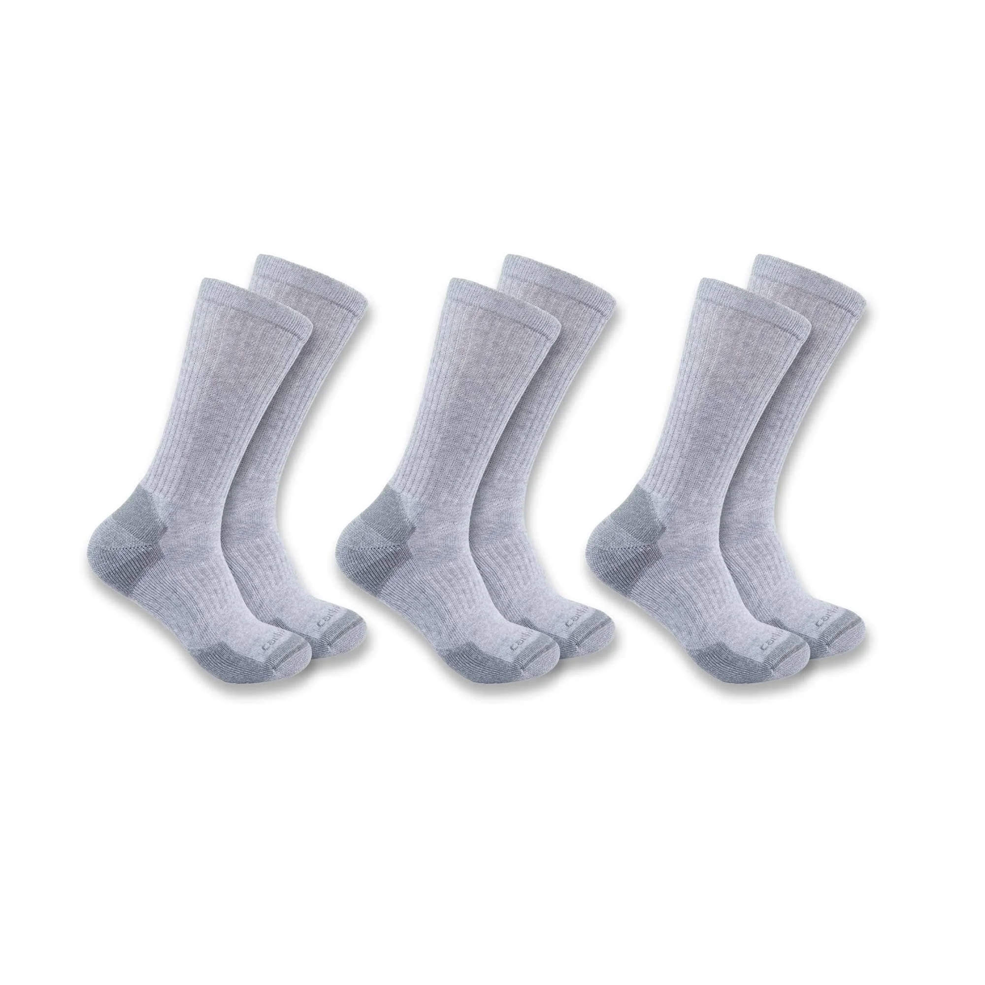 Midweight Cotton Blend Crew Sock 3-Pack - 1