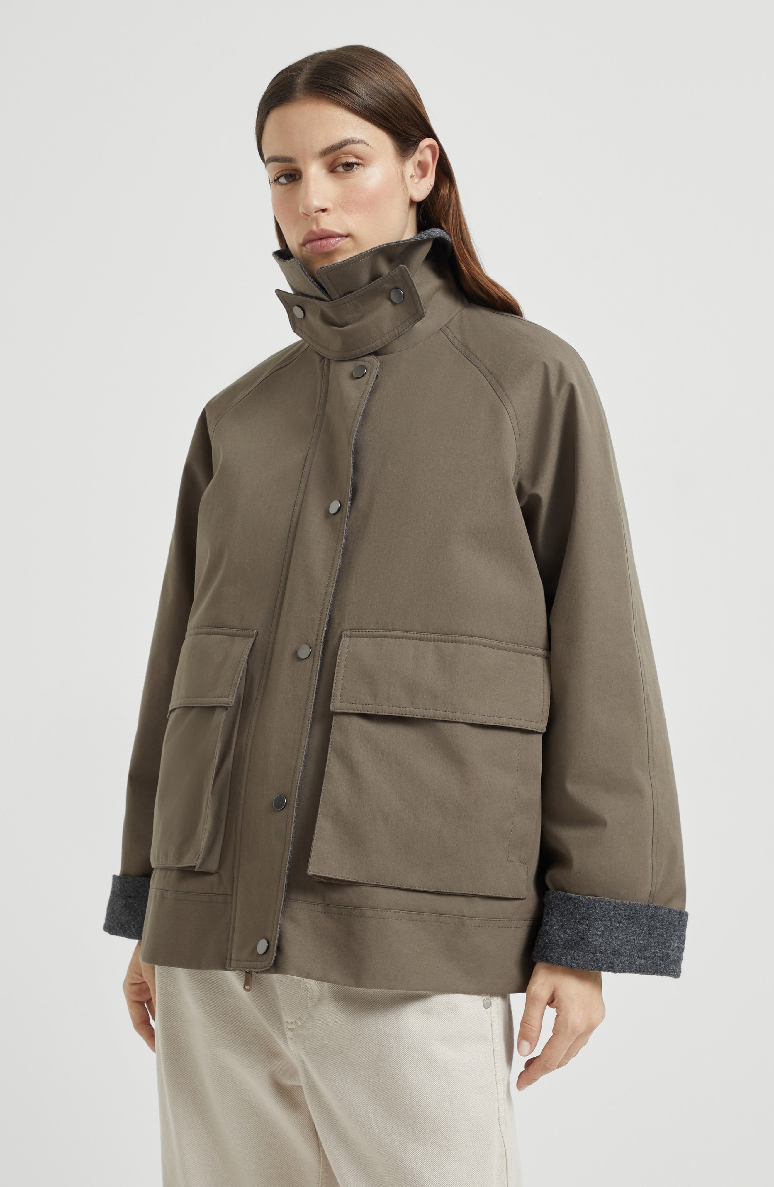 Brunello Cucinelli Jacket with monili in Brown at Nordstrom - 2