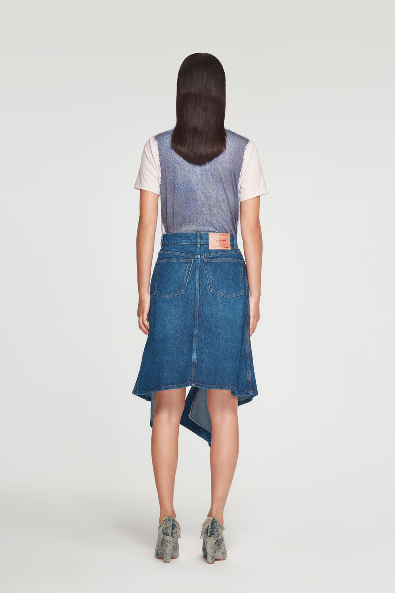 Y/Project Cut Out Denim Mini Skirt outlook