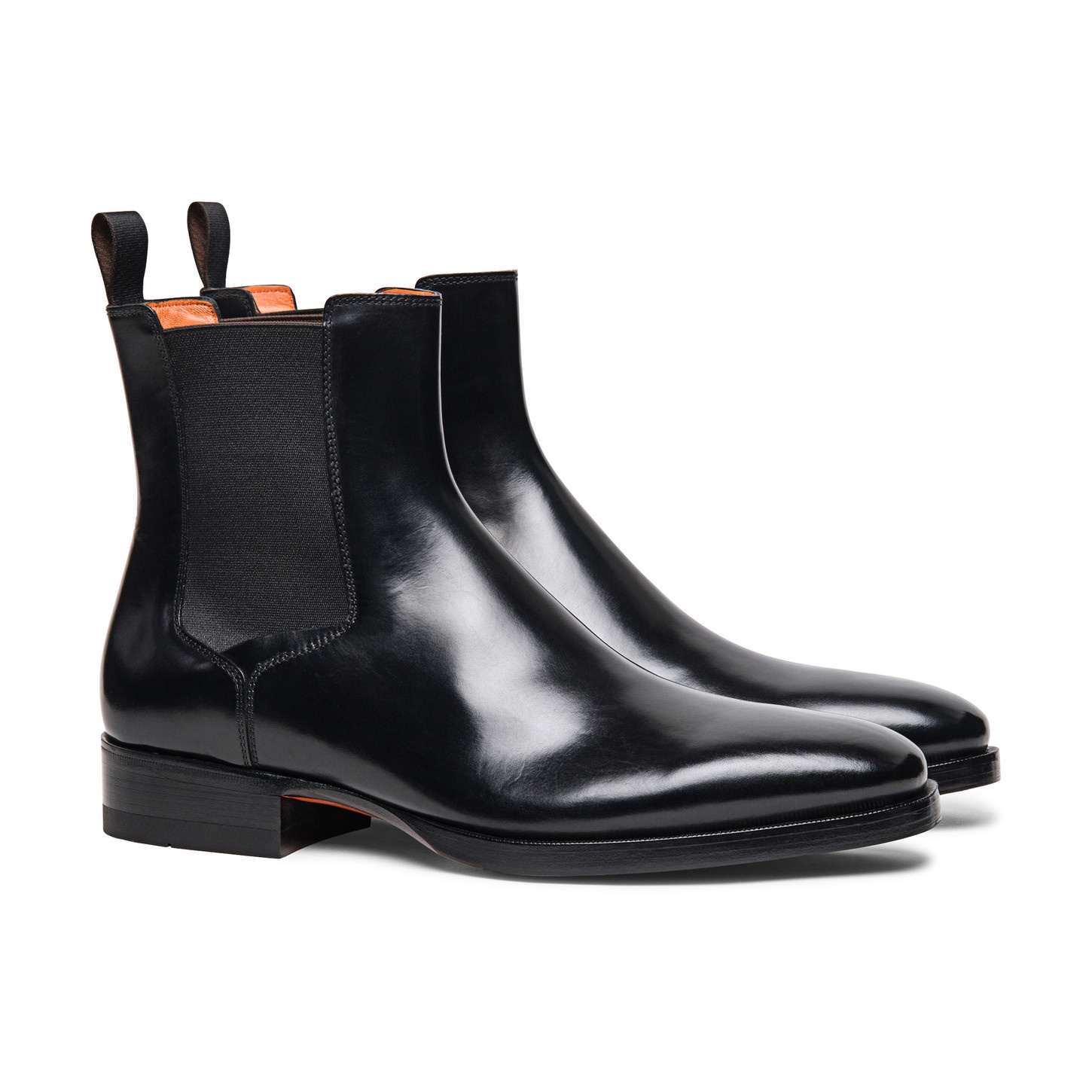 Men’s polished black leather Chelsea boot - 2