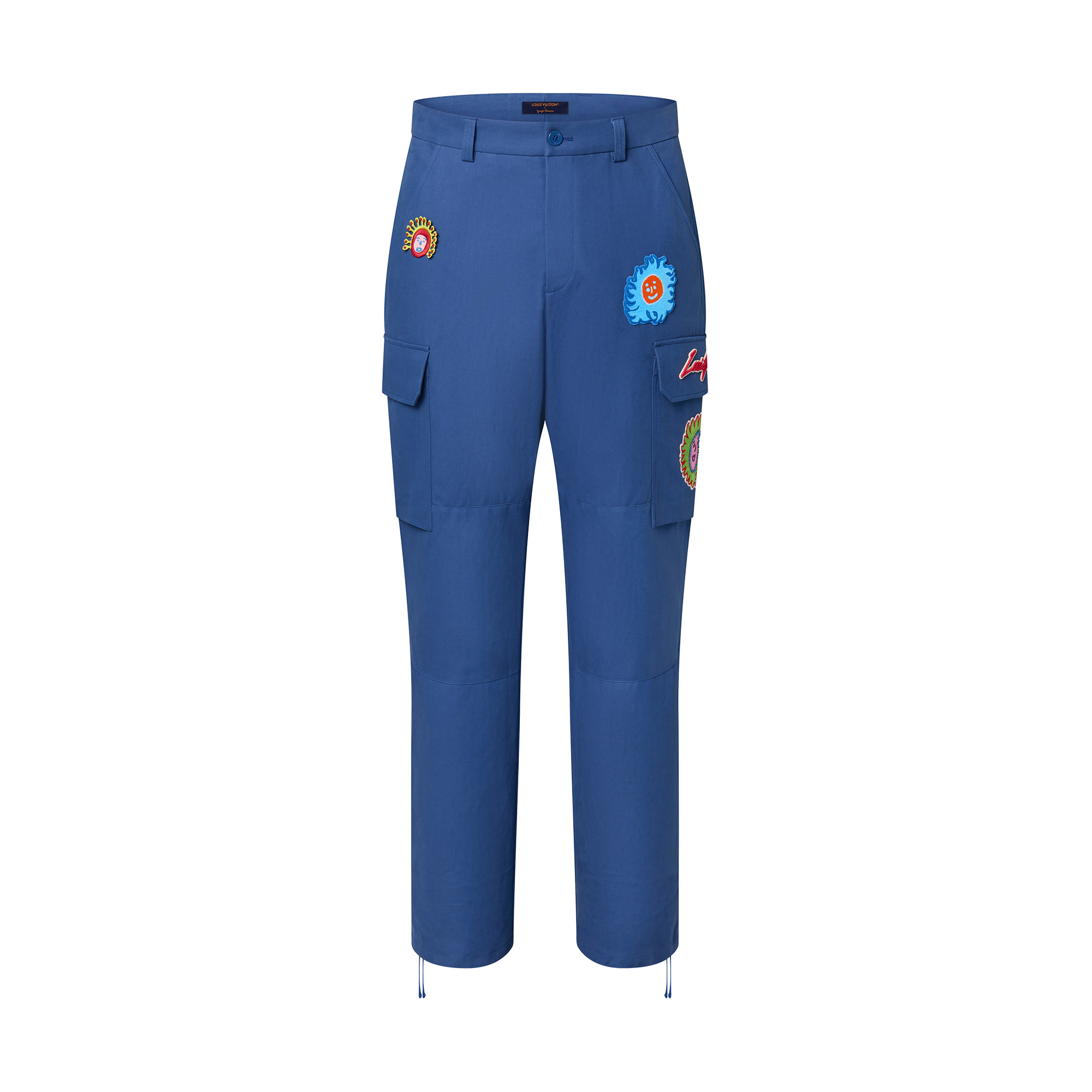 LV x YK Embroidered Faces Cargo Pants - 1