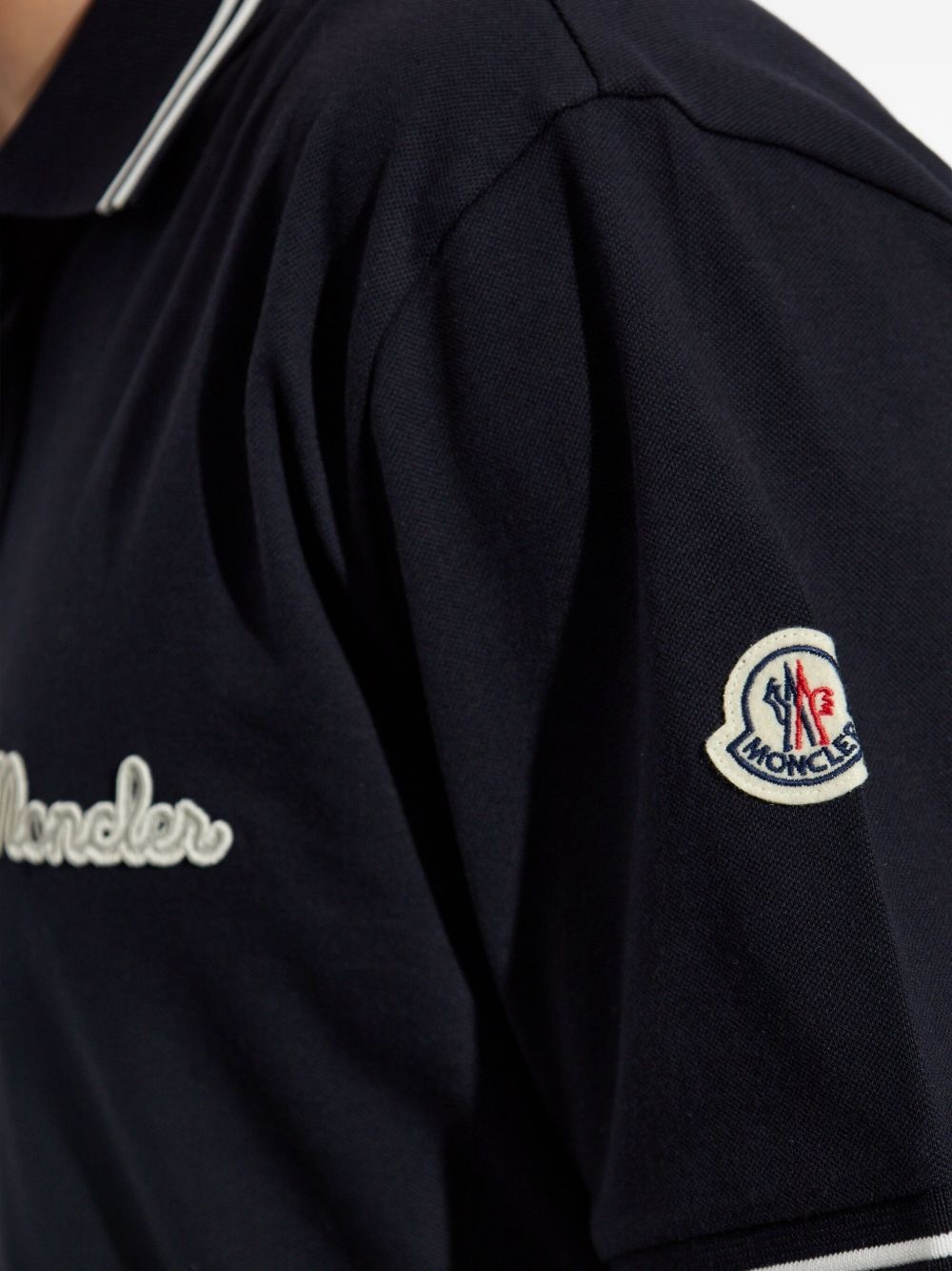 embroidered-logo polo shirt - 5