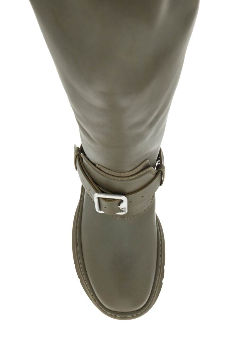 Burberry Equestrian-Style Leather Riding Boots - 2