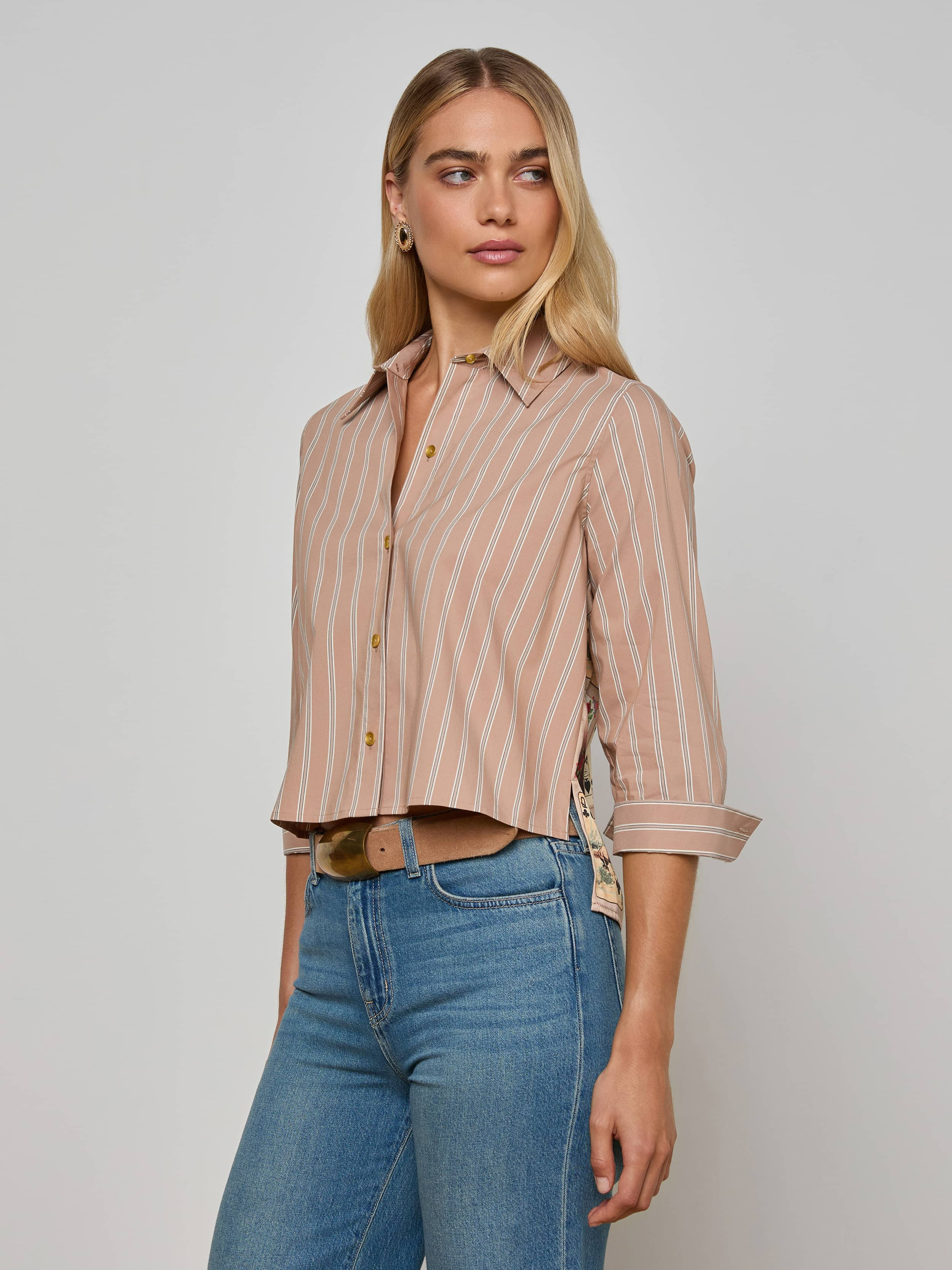 Fawn Western Card Print Shirt - 4