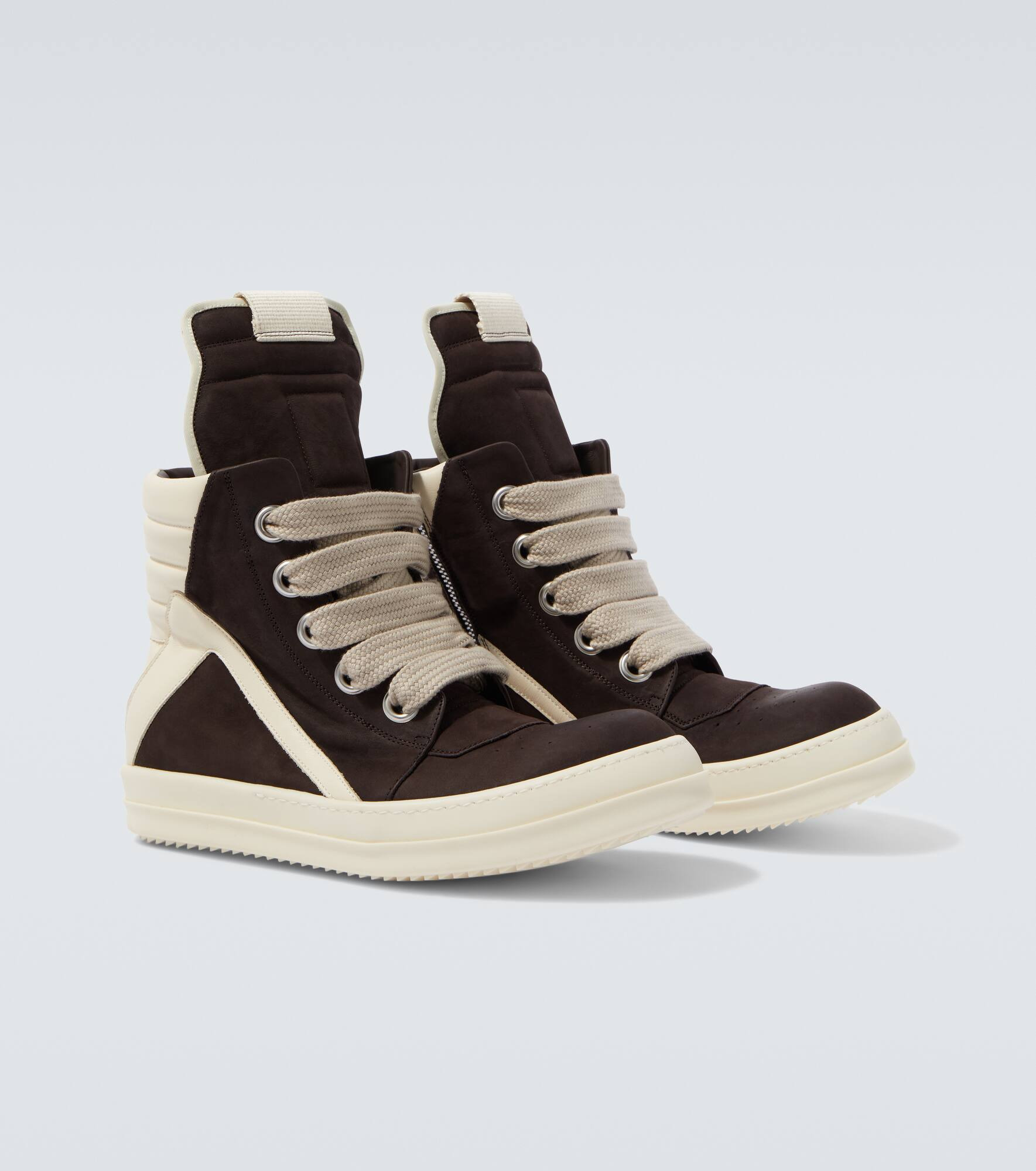 Megageobasket leather sneakers - 5