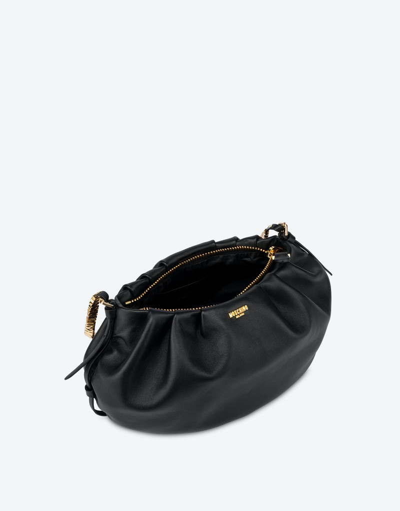 MINI LETTERING NAPPA LEATHER HOBO BAG 3