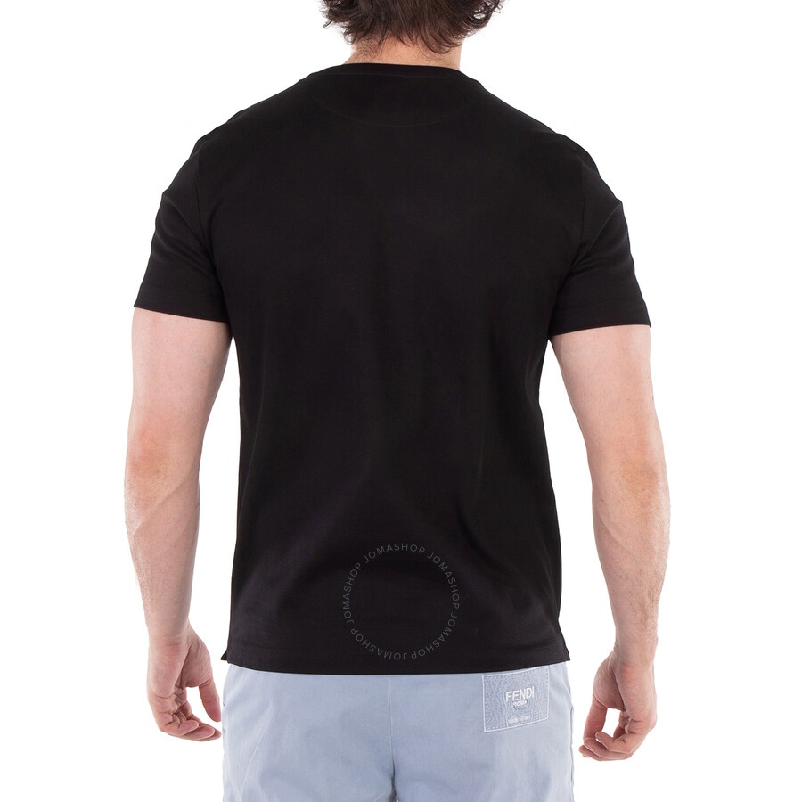 Fendi Embroidered Logo Crew Neck T-Shirt - 3