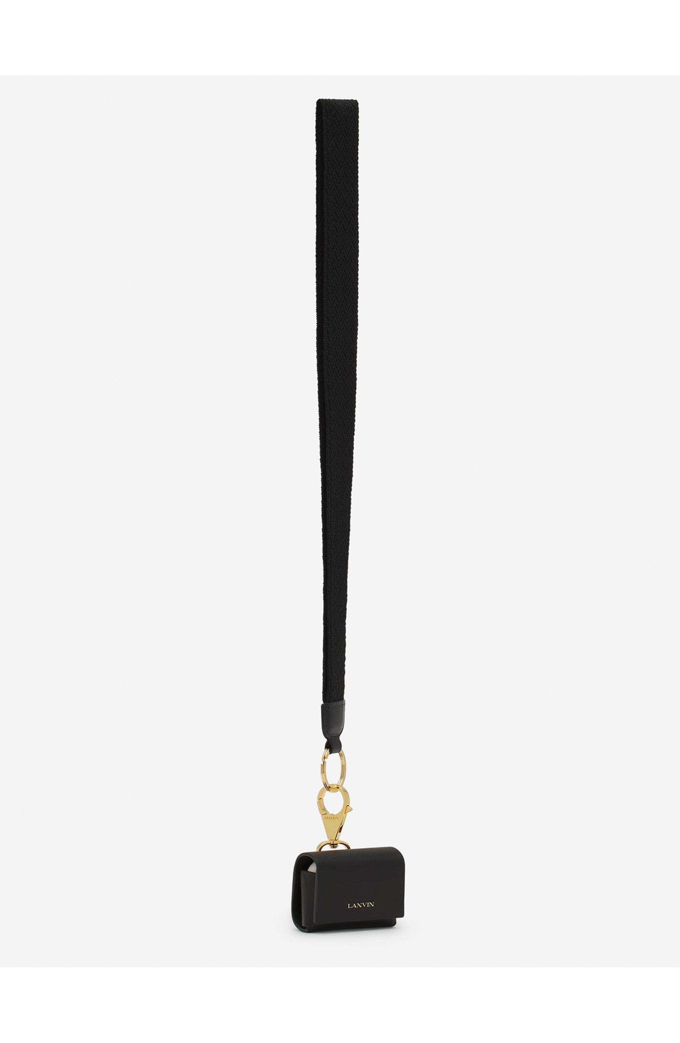Lanvin Signature Leather Case For Airpods Pro in Black at Nordstrom - 3