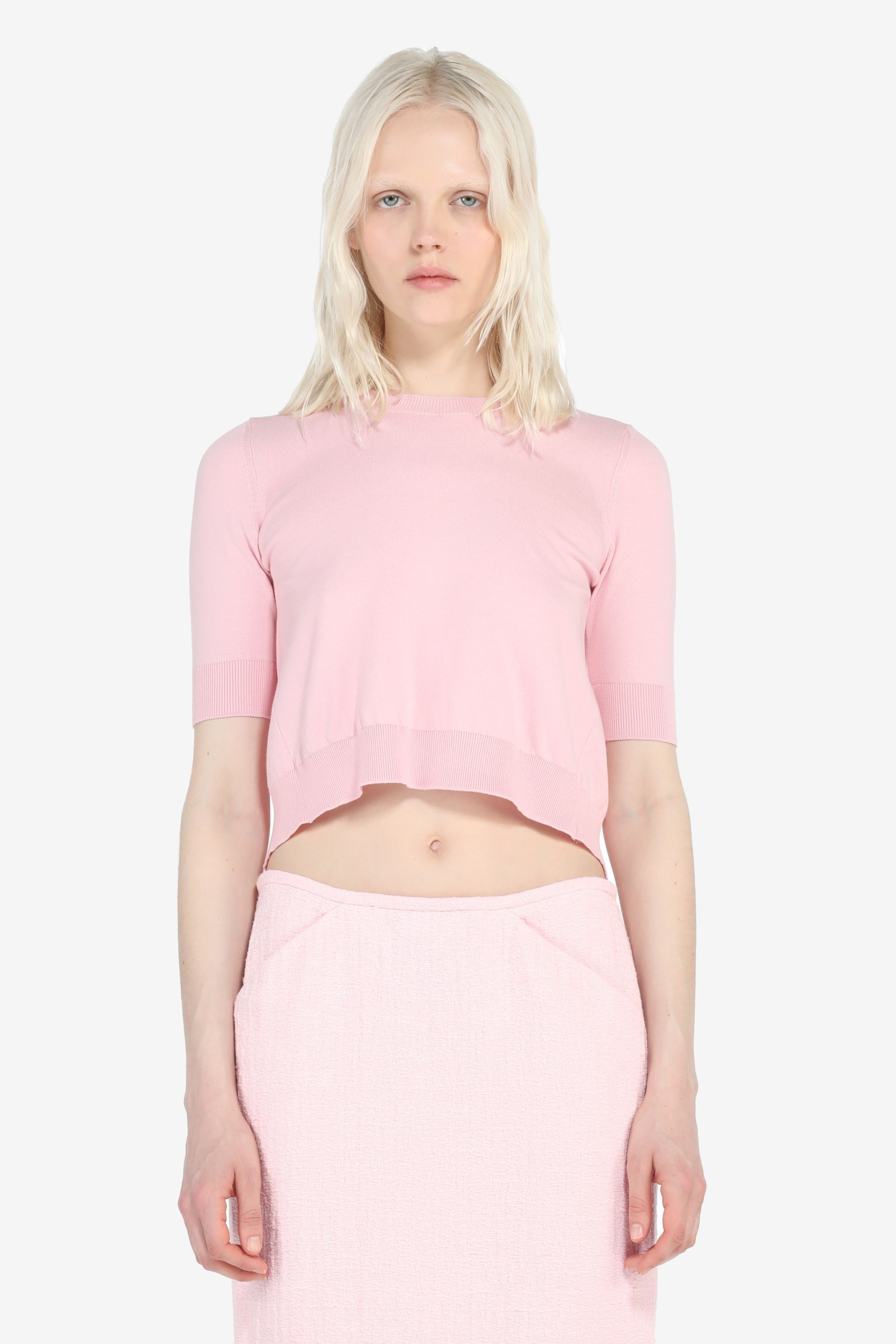 OPEN-BACK COTTON SWEATER - 1