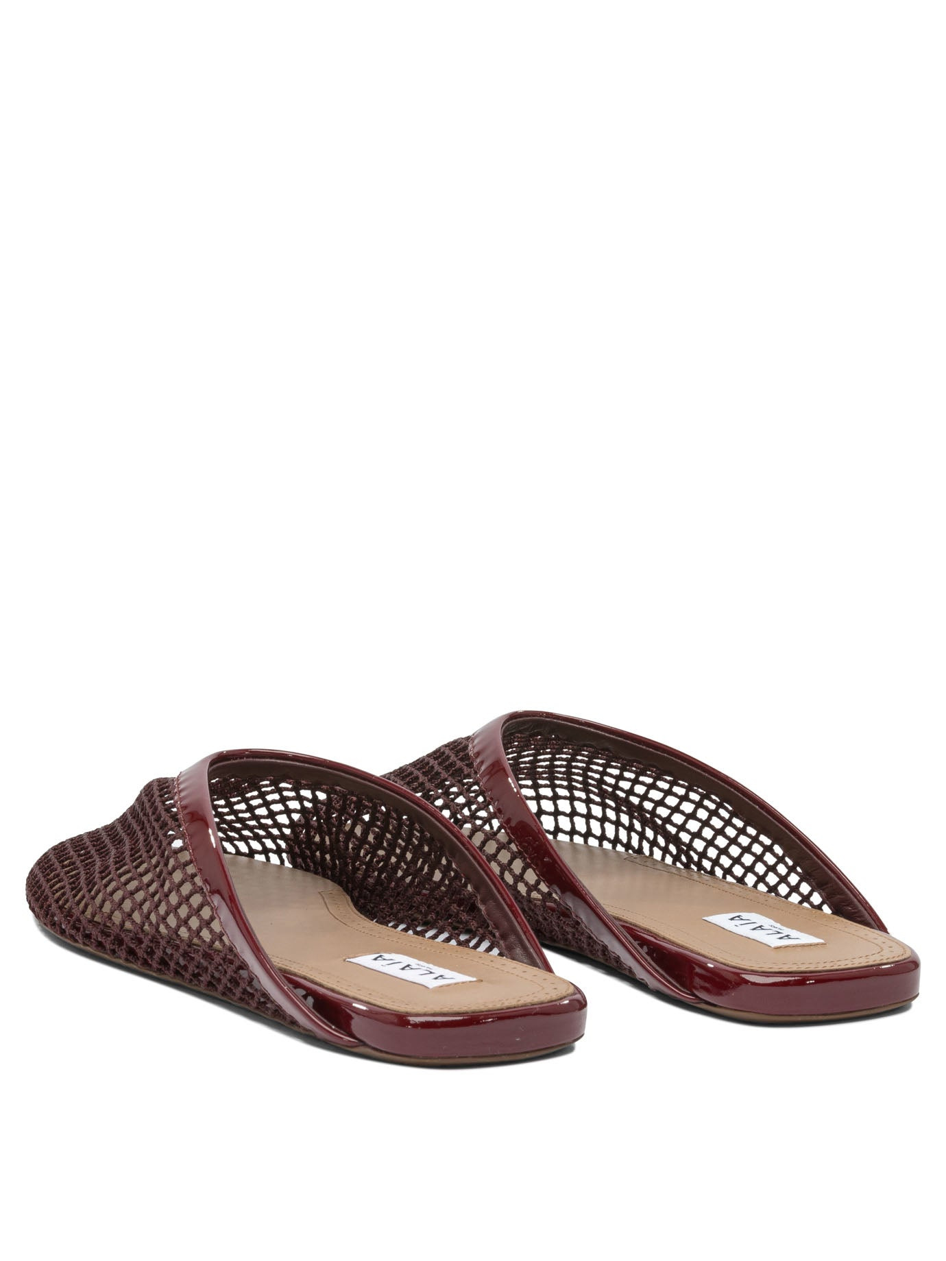 Alaia Flat Mesh Mules - 4