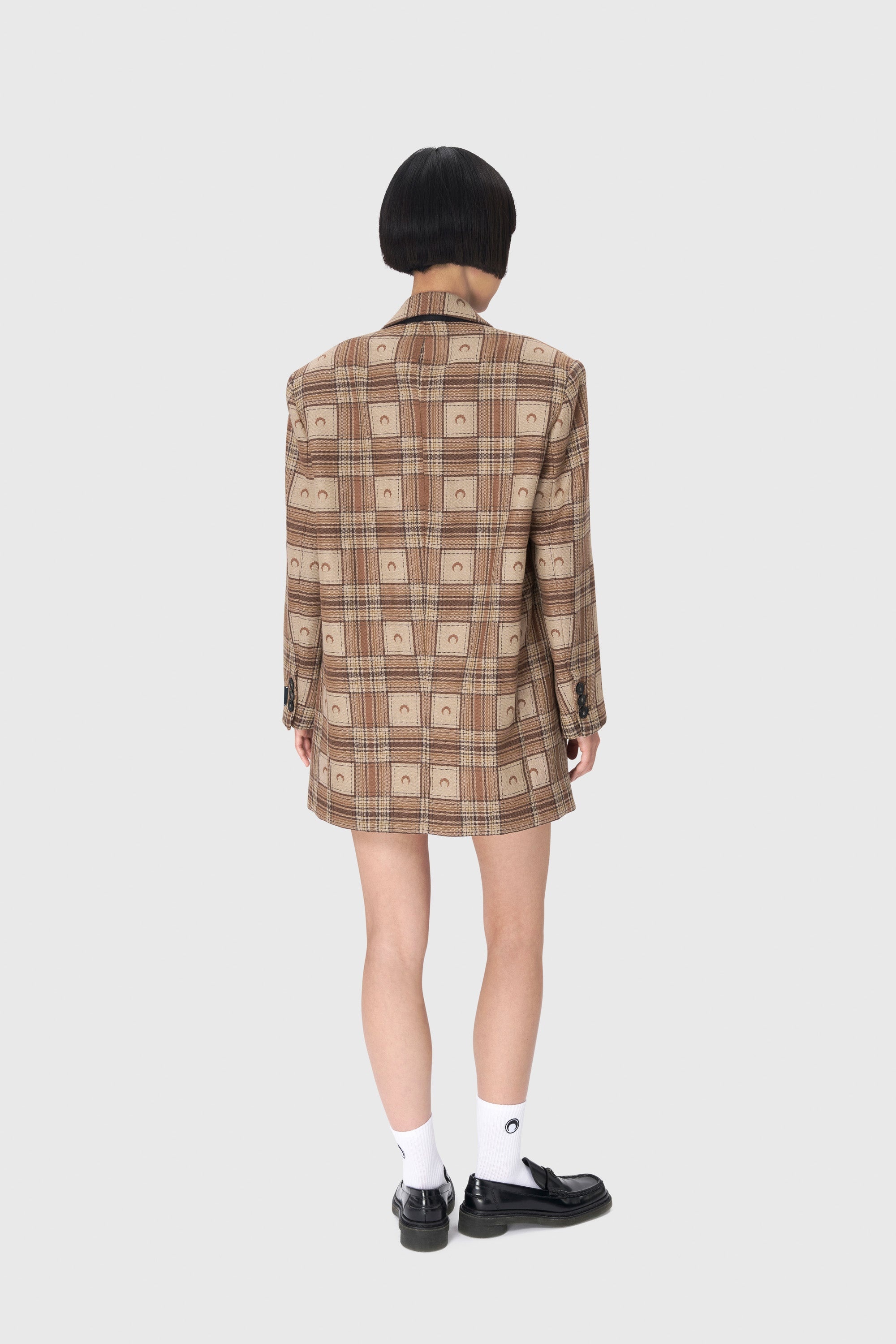 Moon Checks Jacquard Boxy Jacket - 8