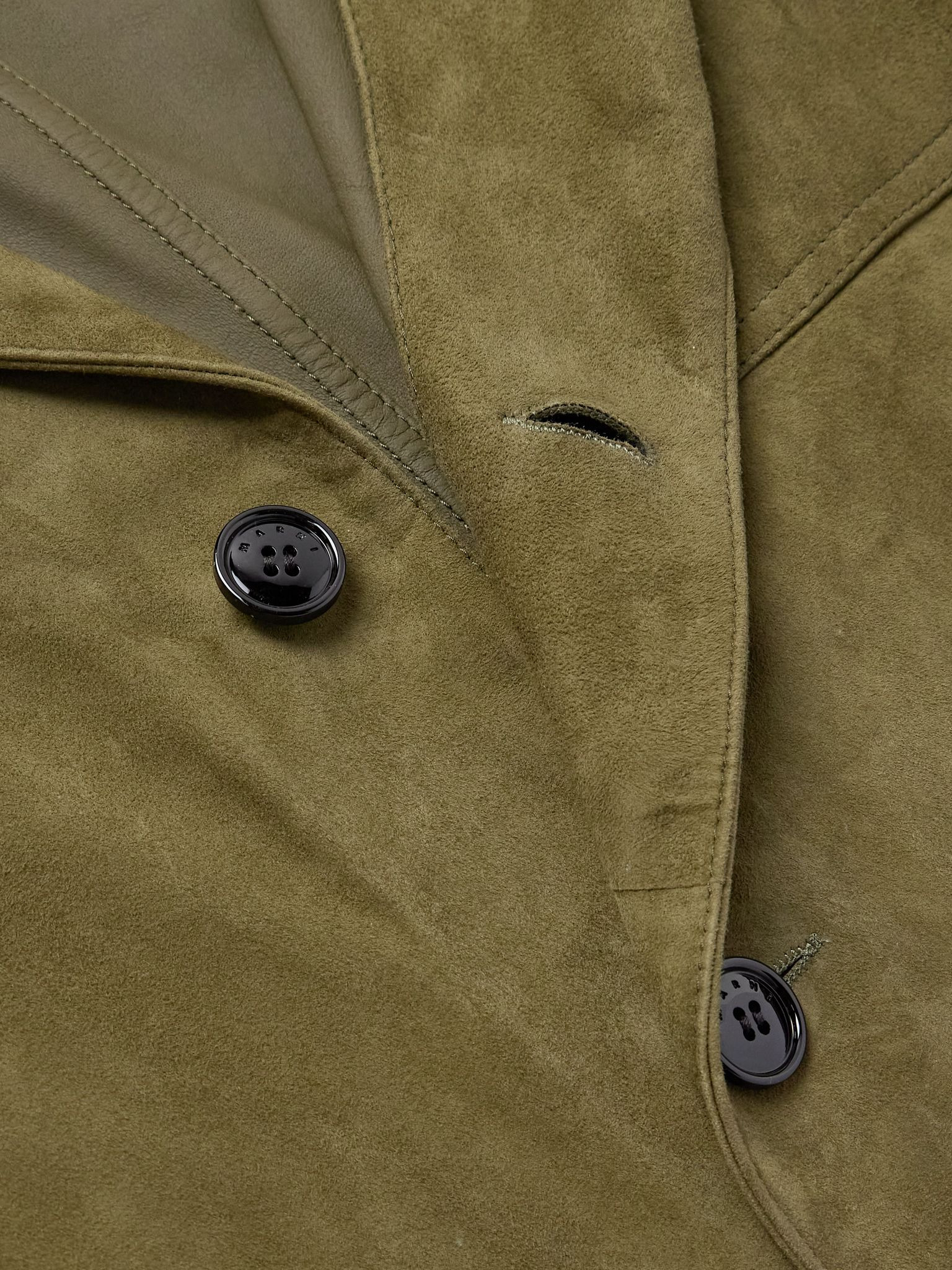 Suede Overshirt Green - 4
