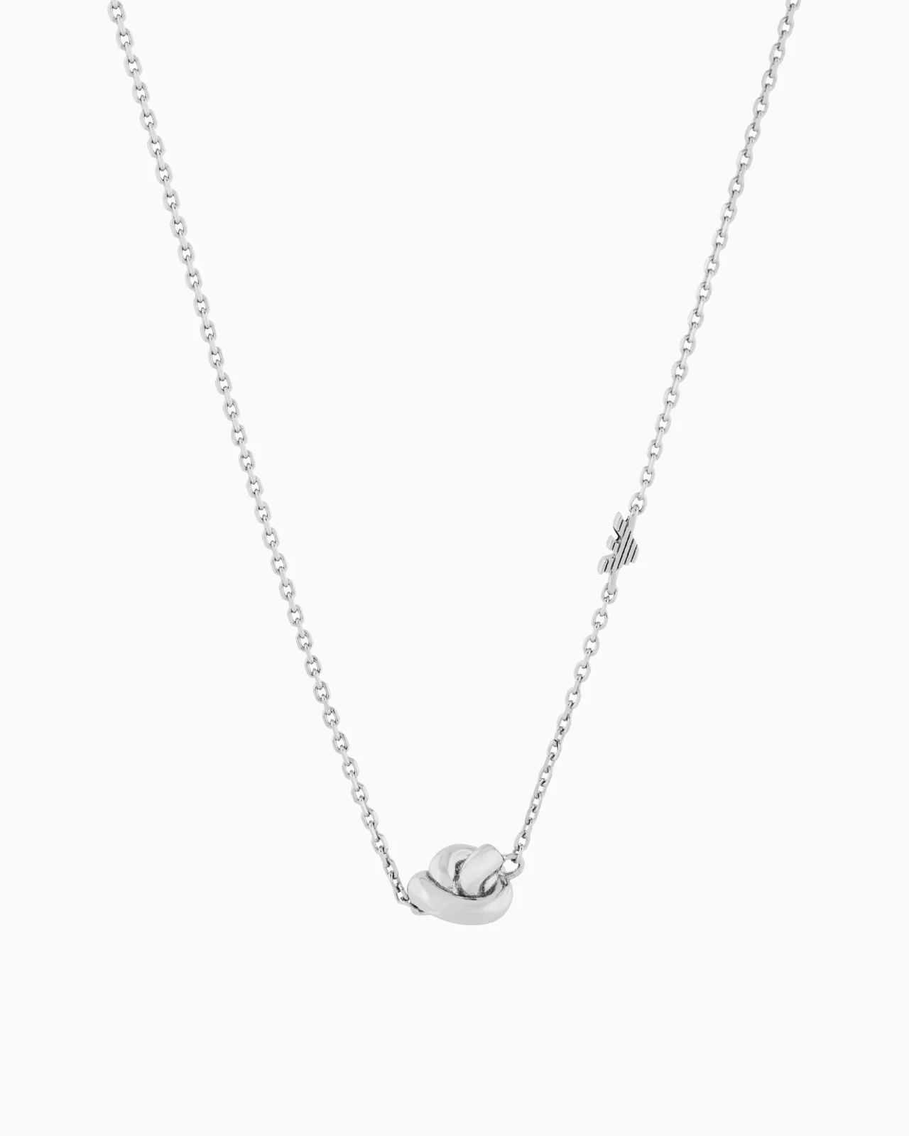 STERLING SILVER KNOT NECKLACE - 1