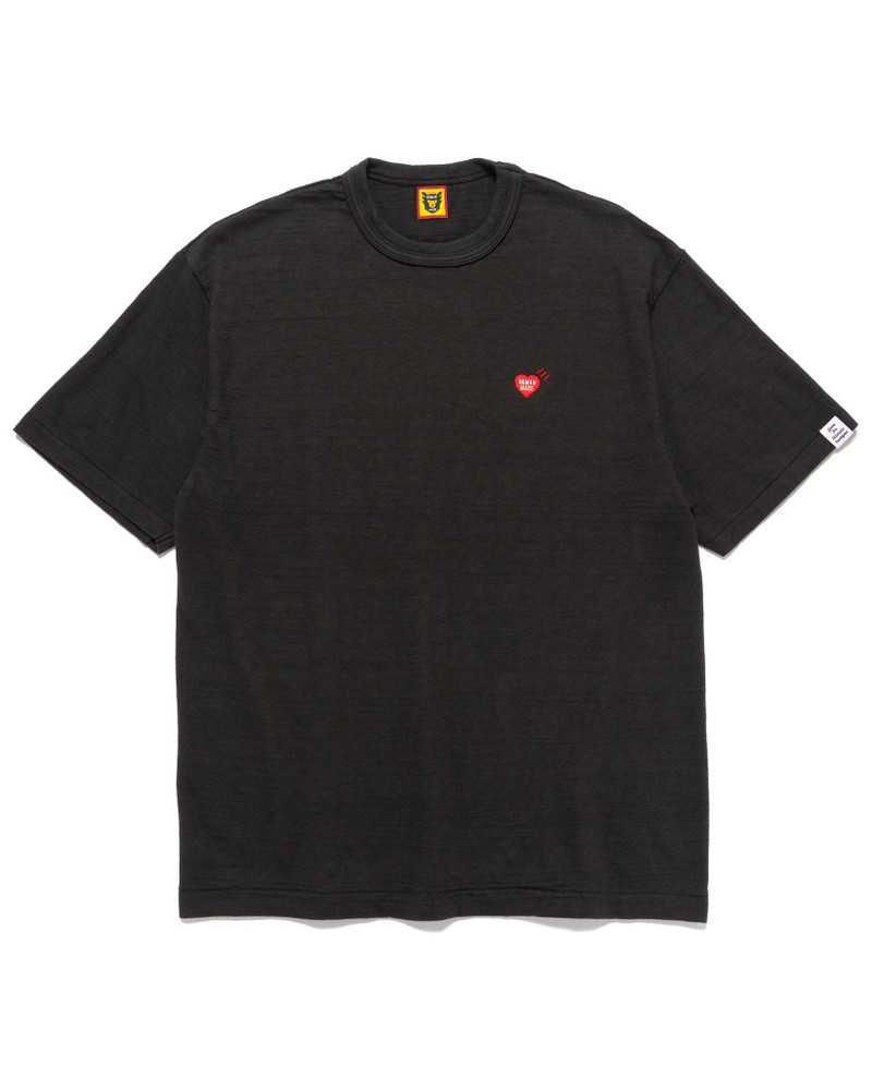 HEART BADGE T-SHIRT BLACK - 1