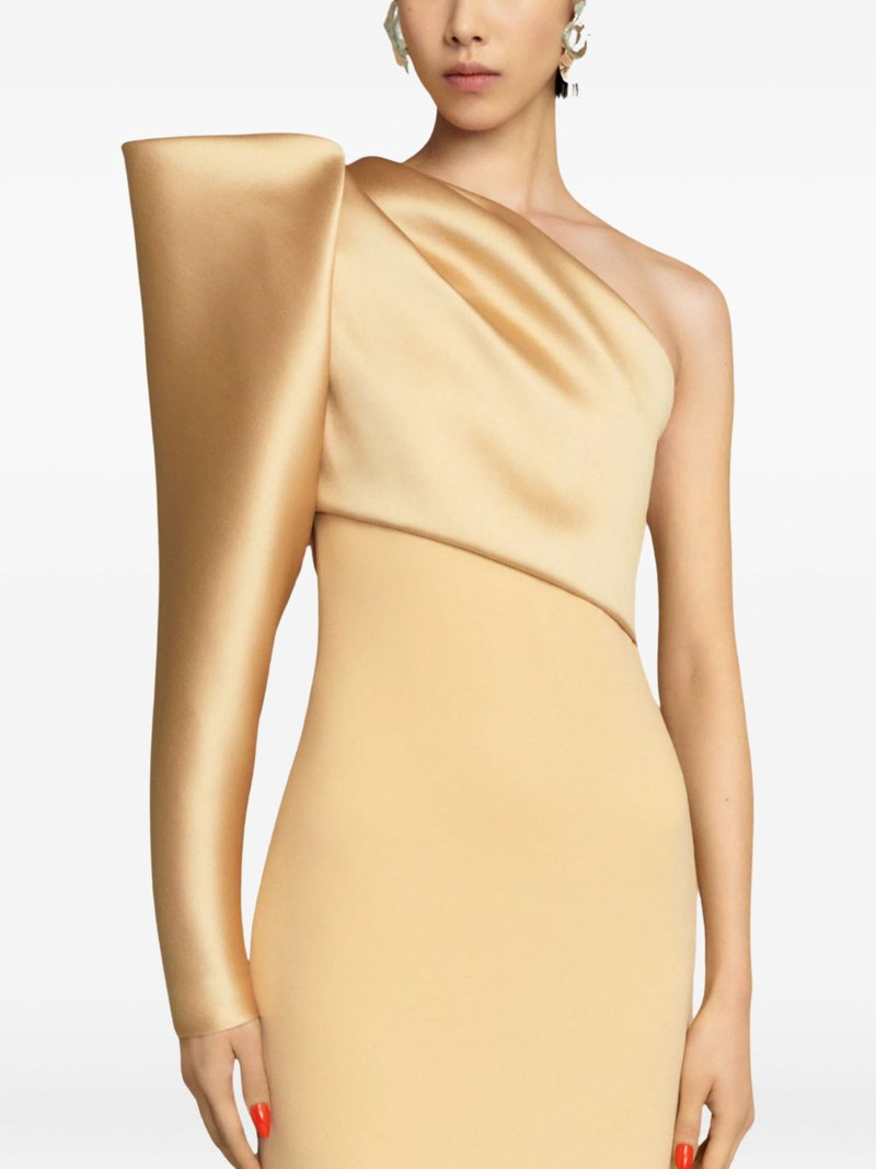 Tally satin-sleeve maxi dress 4