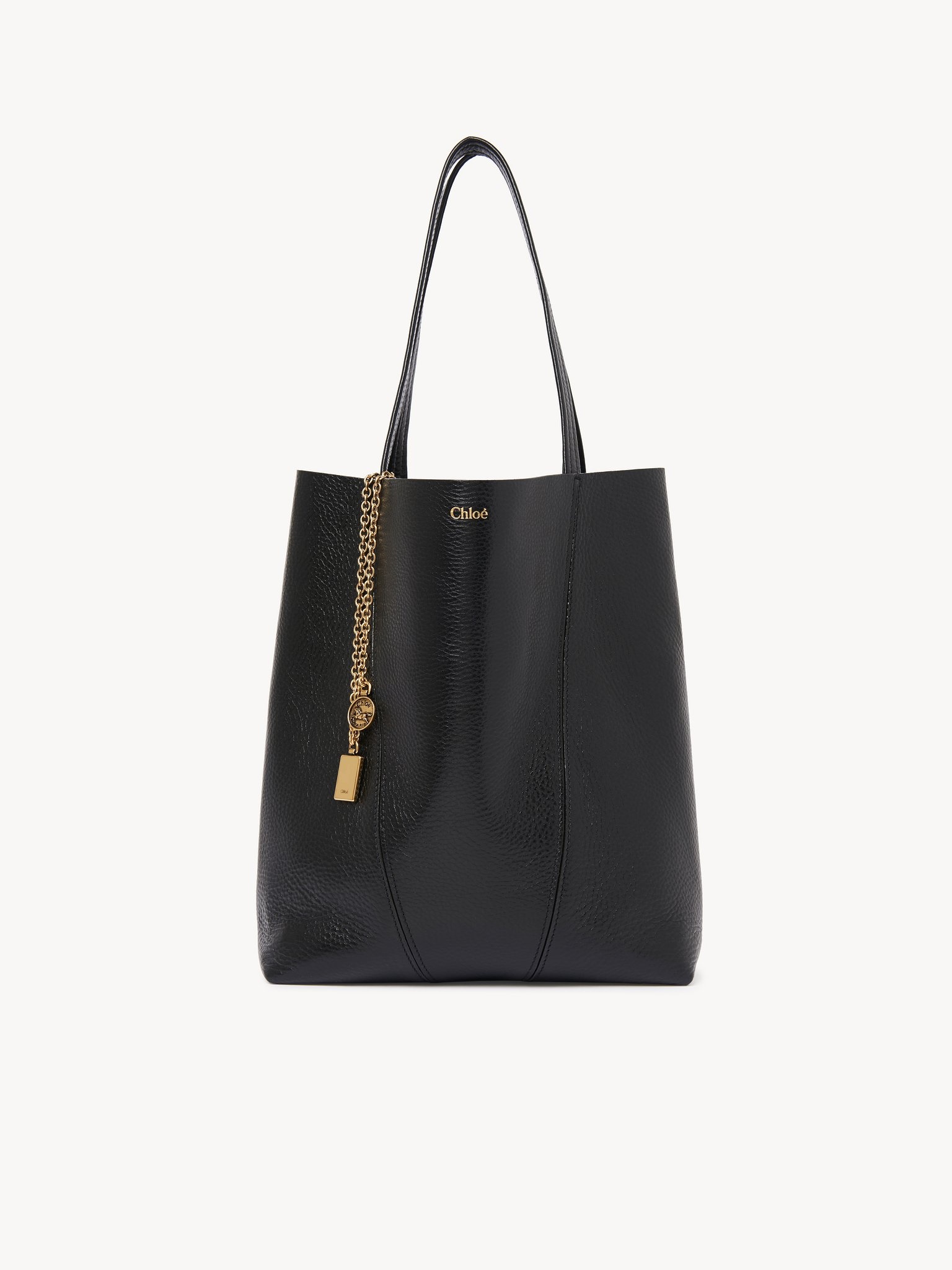 CHLOÉ SPIN TOTE BAG IN GRAINED LEATHER - 3