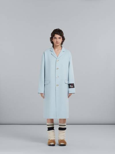 Marni LIGHT BLUE COAT IN WOOL AND CASHMERE outlook