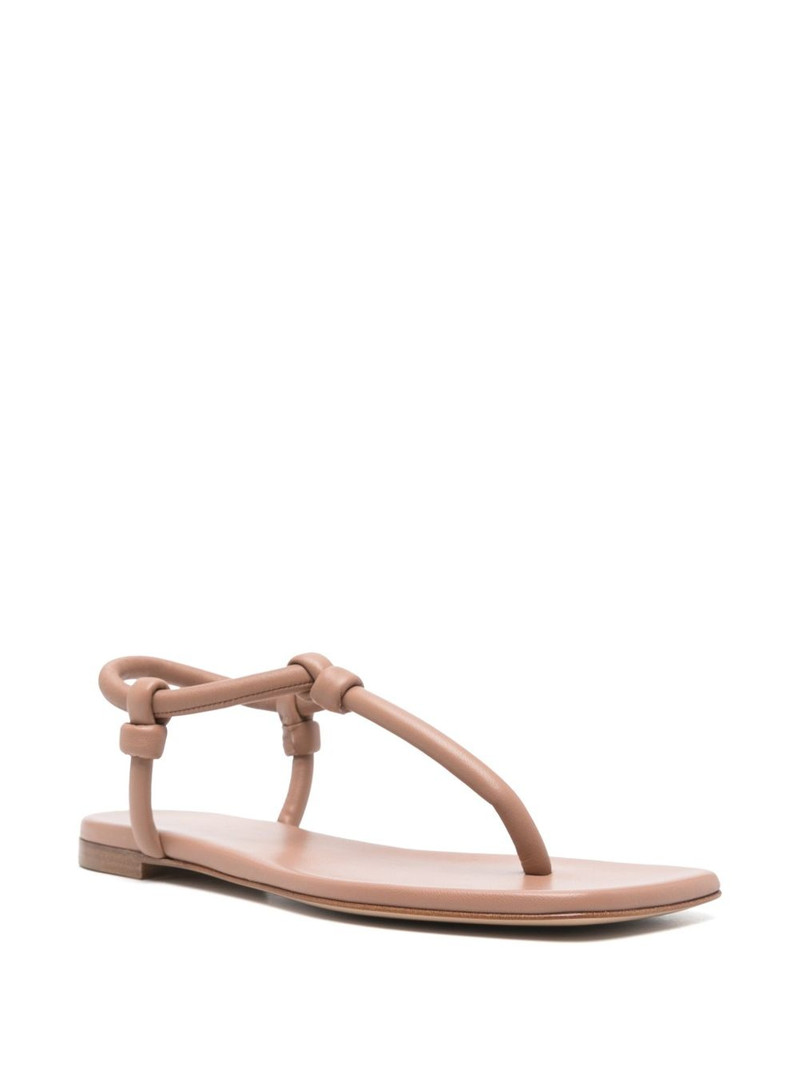 Gianvito Rossi leather flip-flops outlook