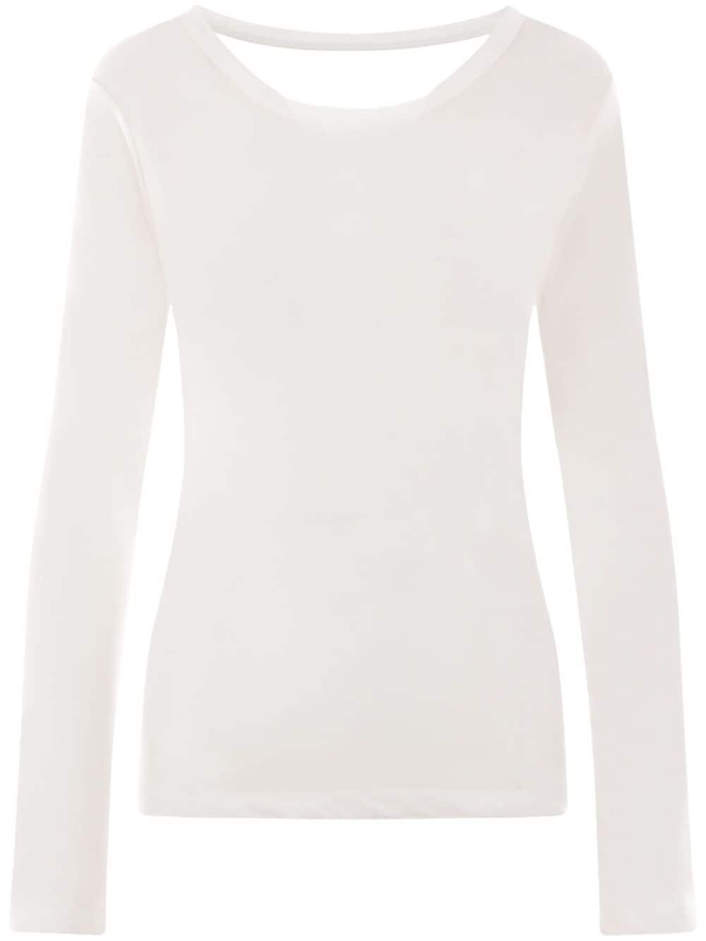 cut-out cotton top - 1