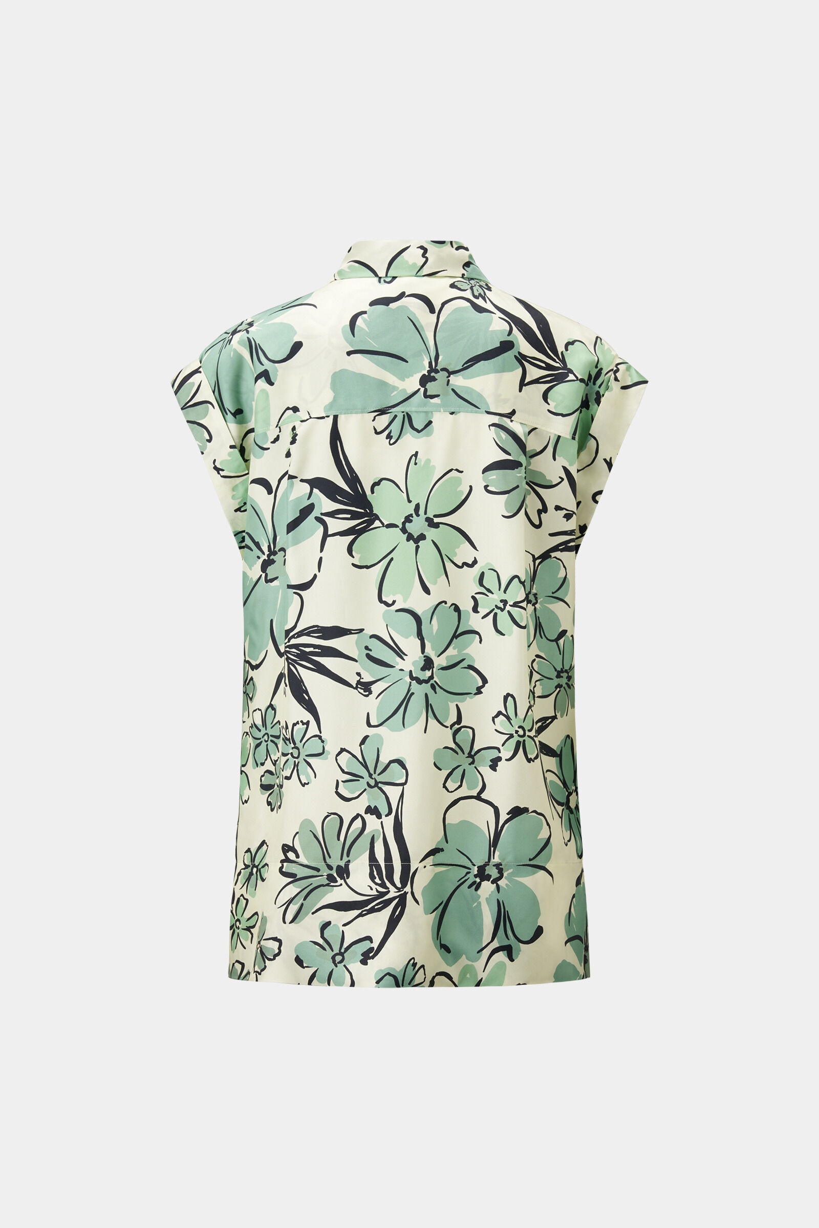Rosalie silk blouse in Green - 6