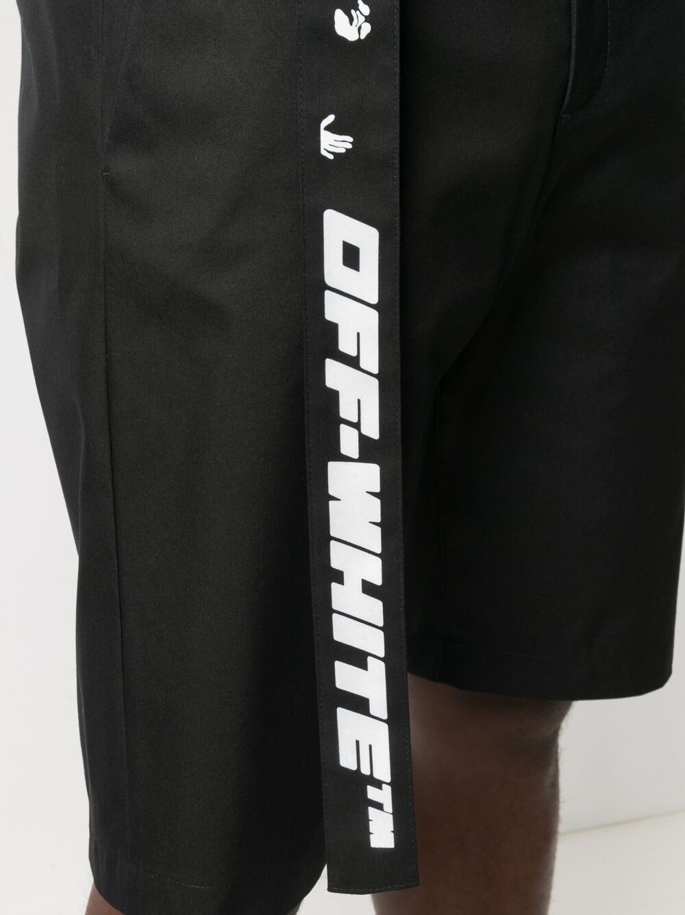 knee-length chino shorts - 5