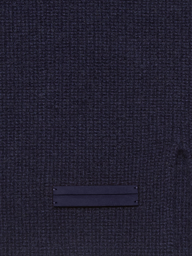 ZEGNA INK BLUE OASI CASHMERE NECK WARMER outlook
