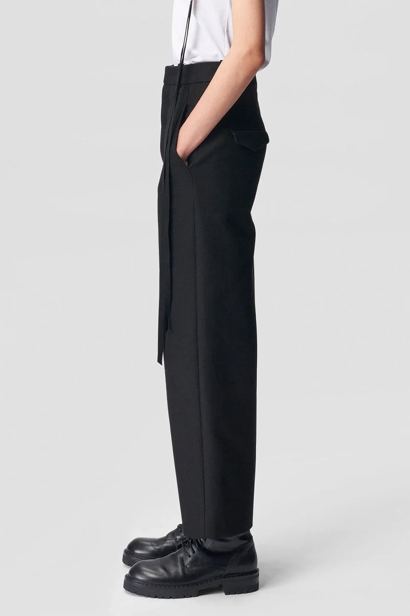 Ann Demeulemeester Kylie Cropped High Waist Trousers outlook