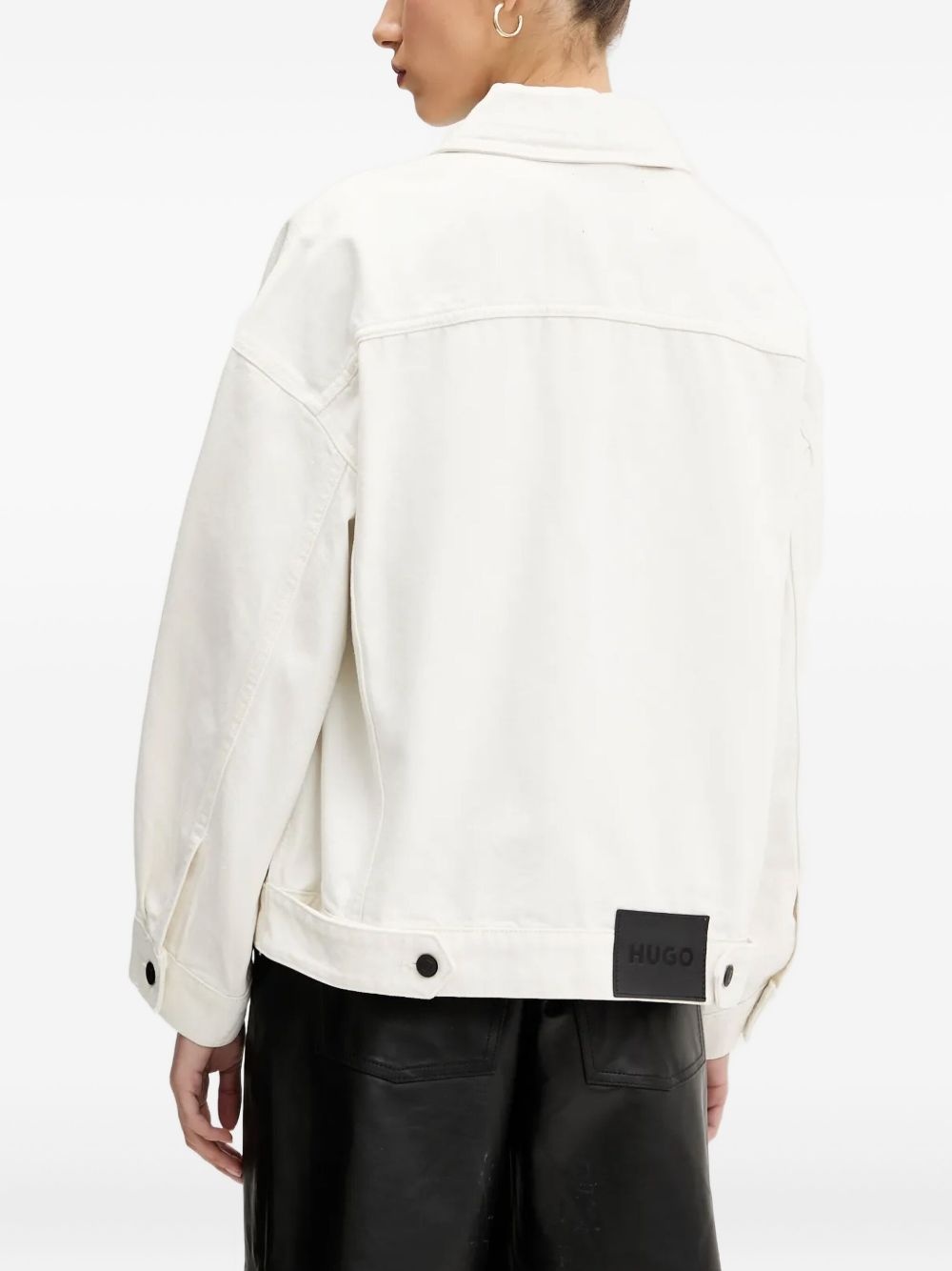 patch-pocket denim jacket - 3