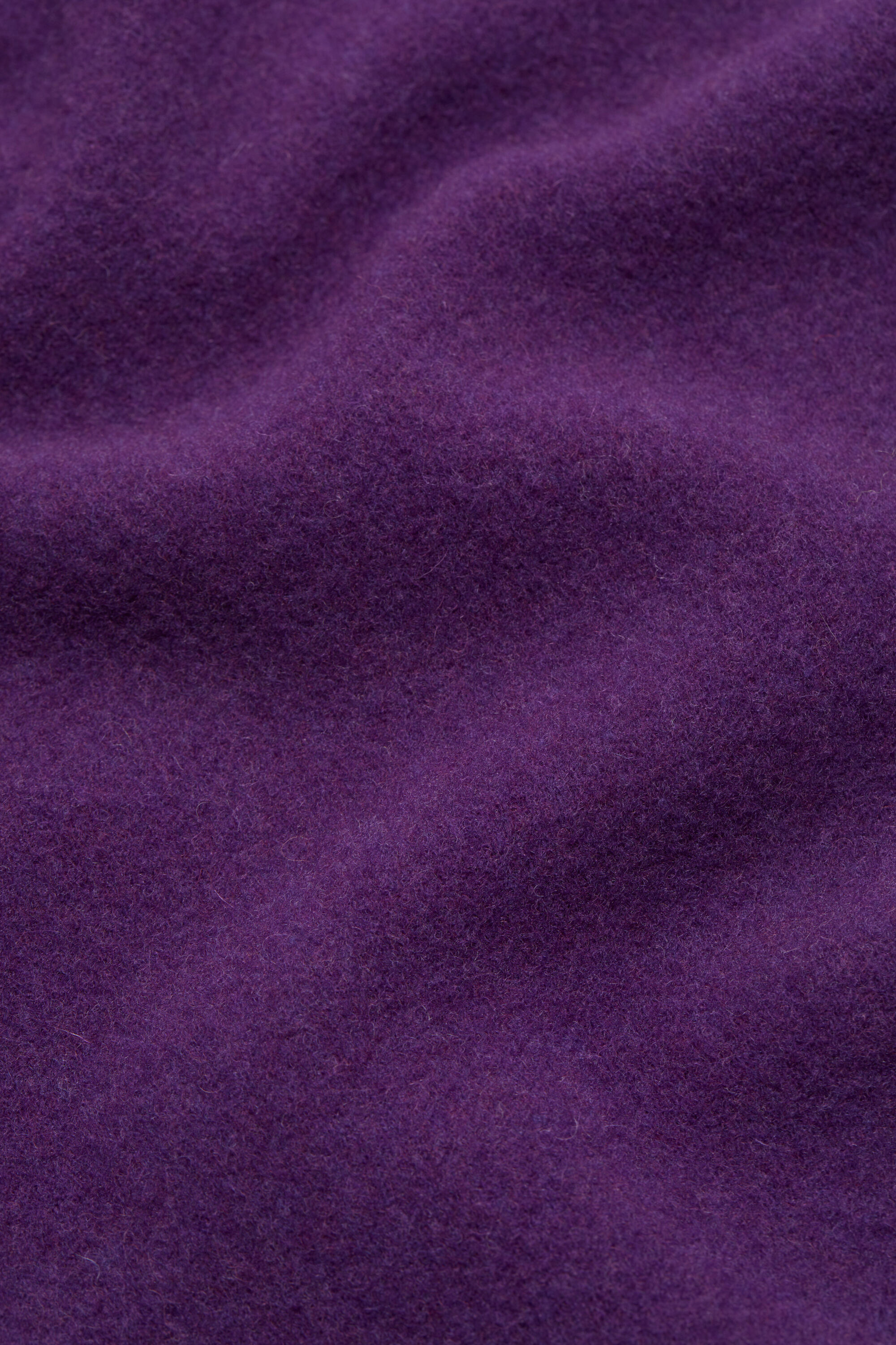 Fringe wool scarf - skinny - Violet Purple Melange - 3