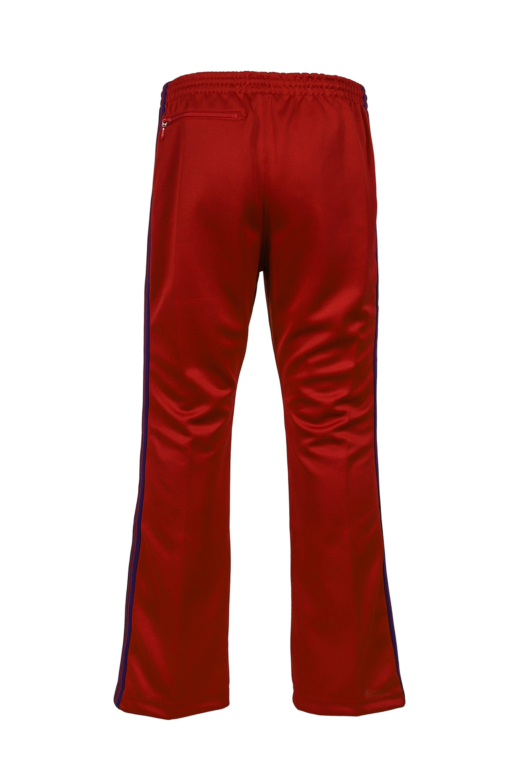 BOOT-CUT TRACK PANT - POLY SMOOTH / RED - 9