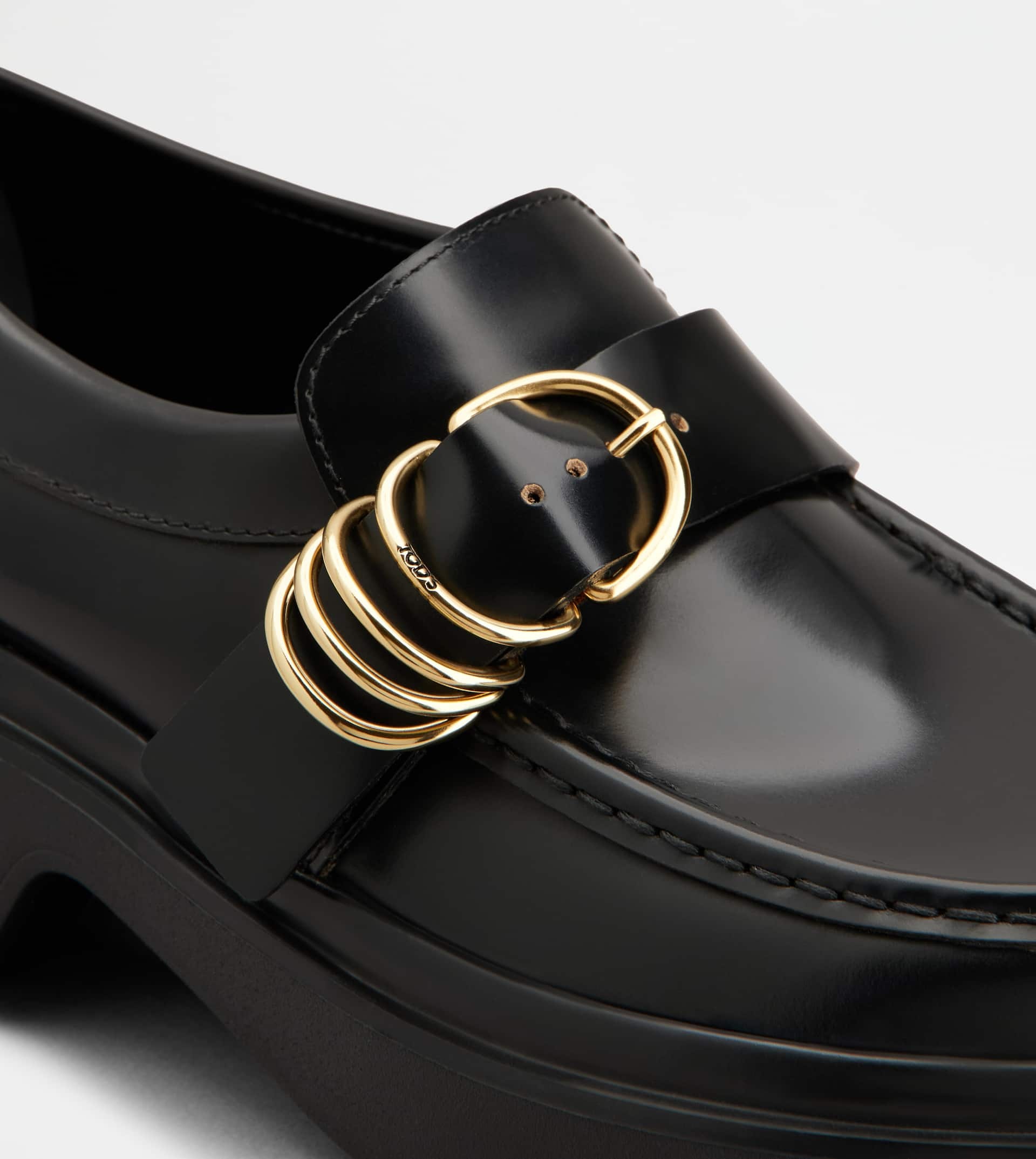 LOAFERS IN LEATHER - BLACK - 5