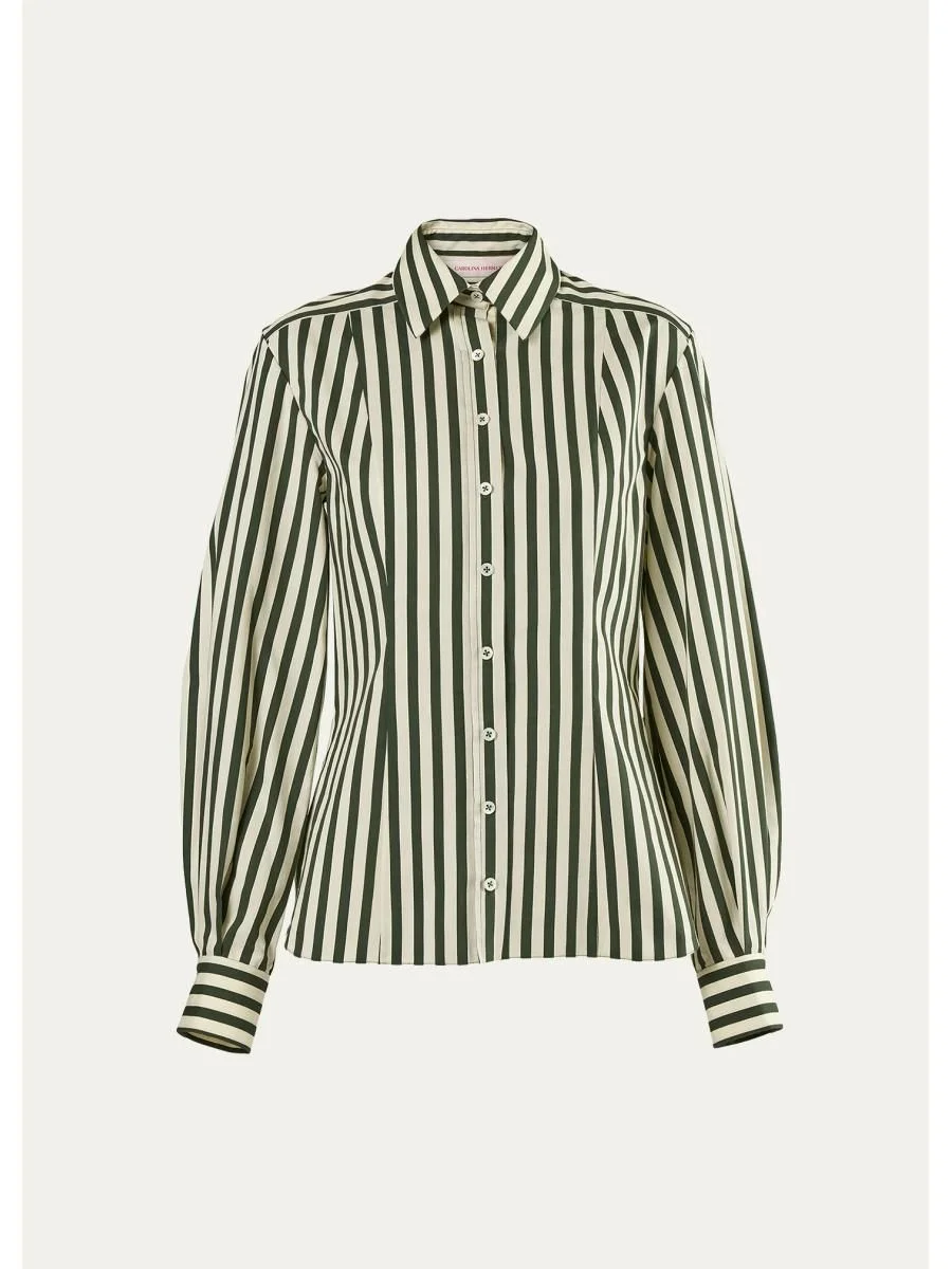 Isabella Striped Cotton Shirt - 1