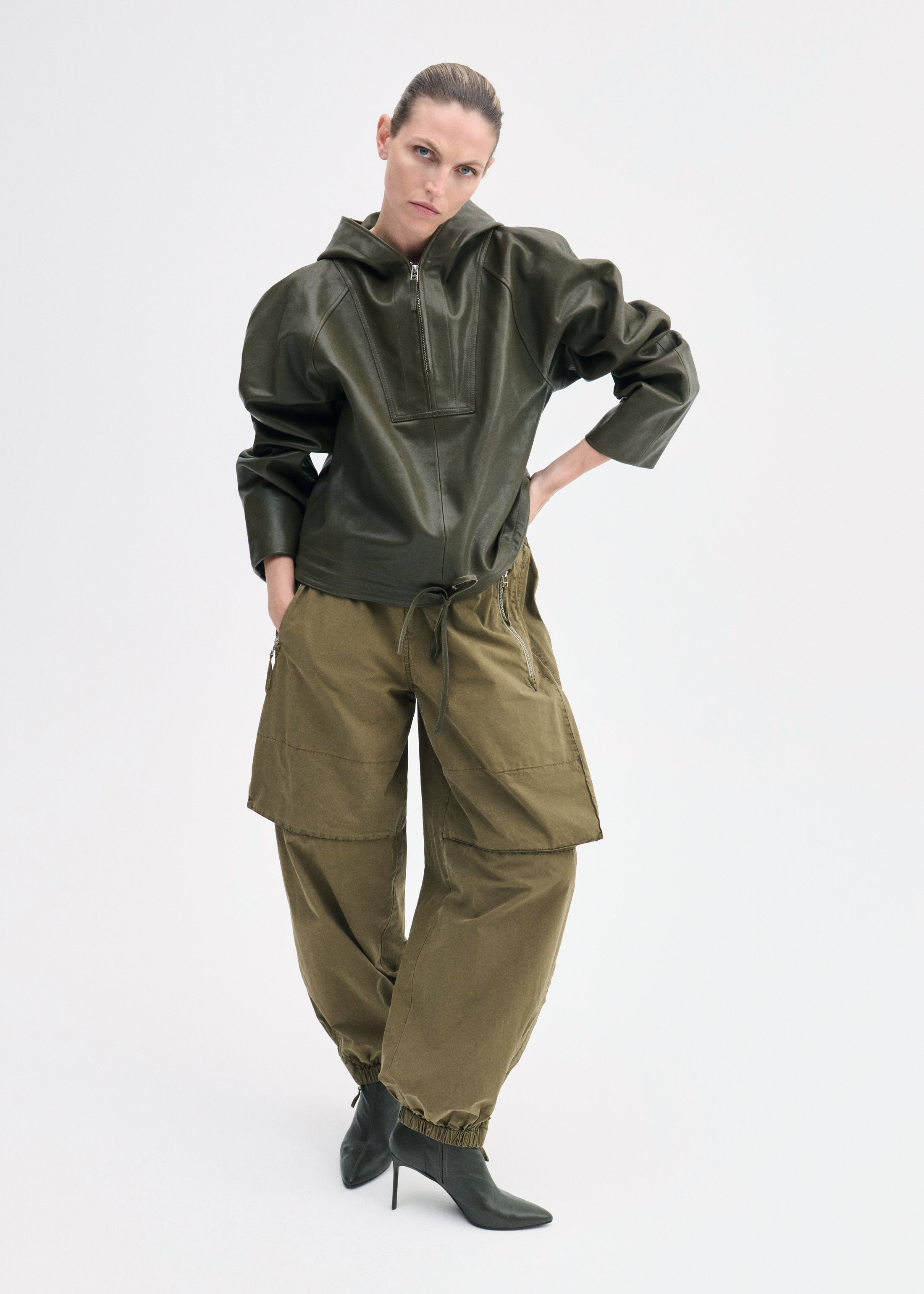 Workwear Pullover in Leather - 3