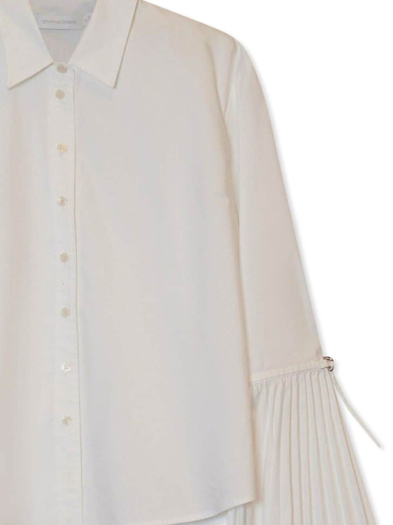 SIMKHAI Jordy pleat-detailing shirt outlook