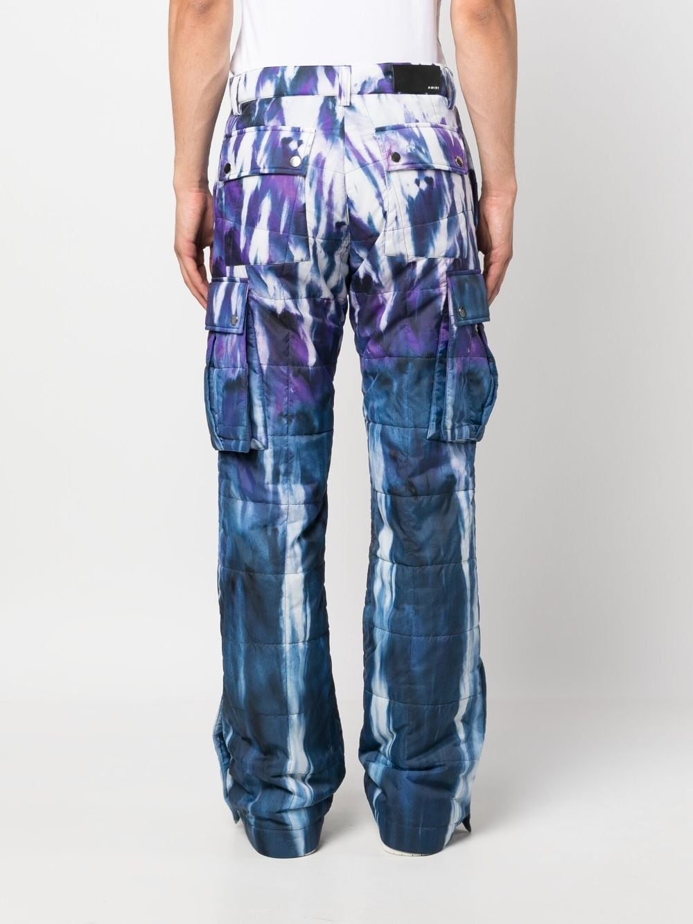 tie-dye quilted trousers - 4