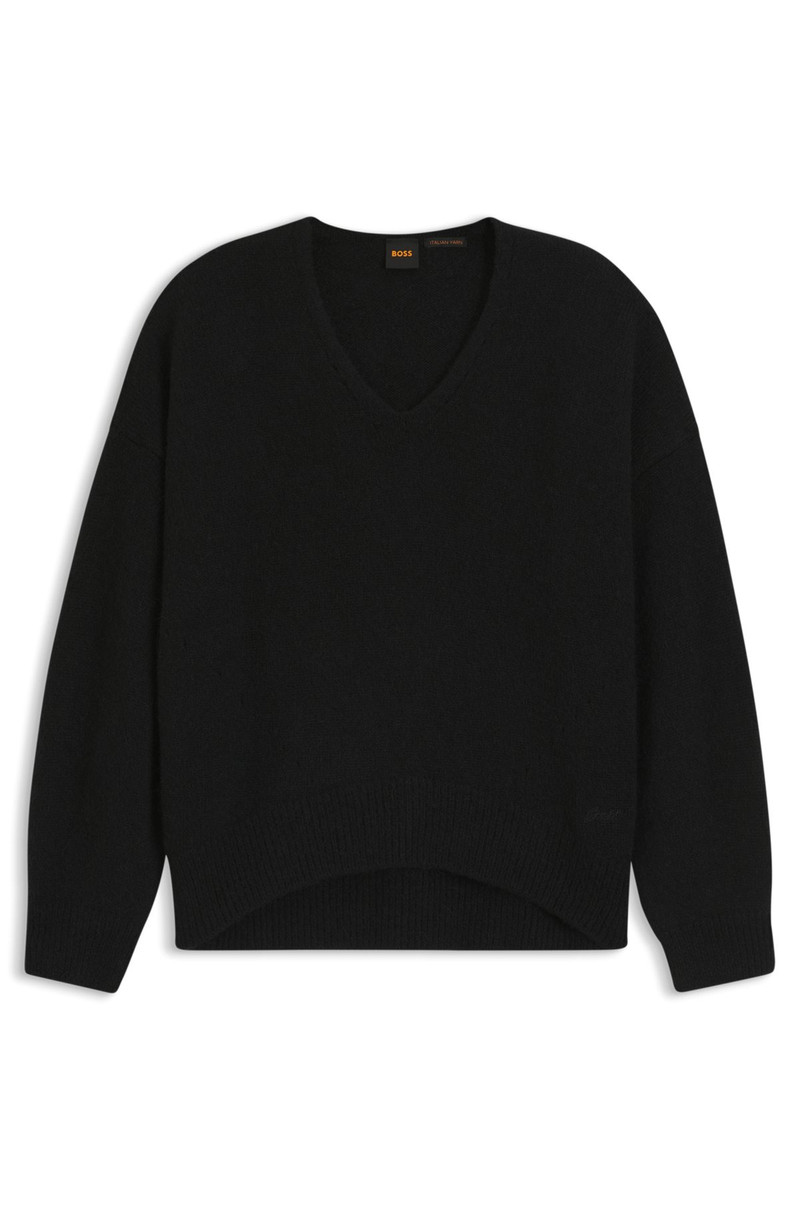 V-NECK SWEATER IN ITALIAN YARN 1