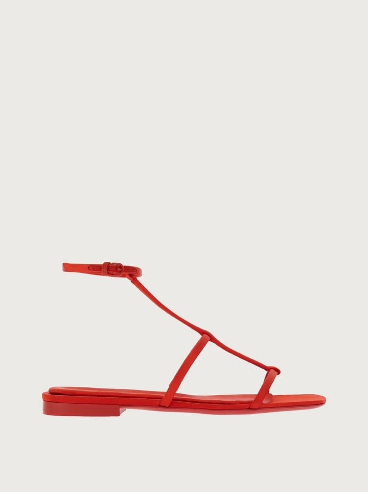 FLAT SANDAL WITH SQUARED TOE - 1