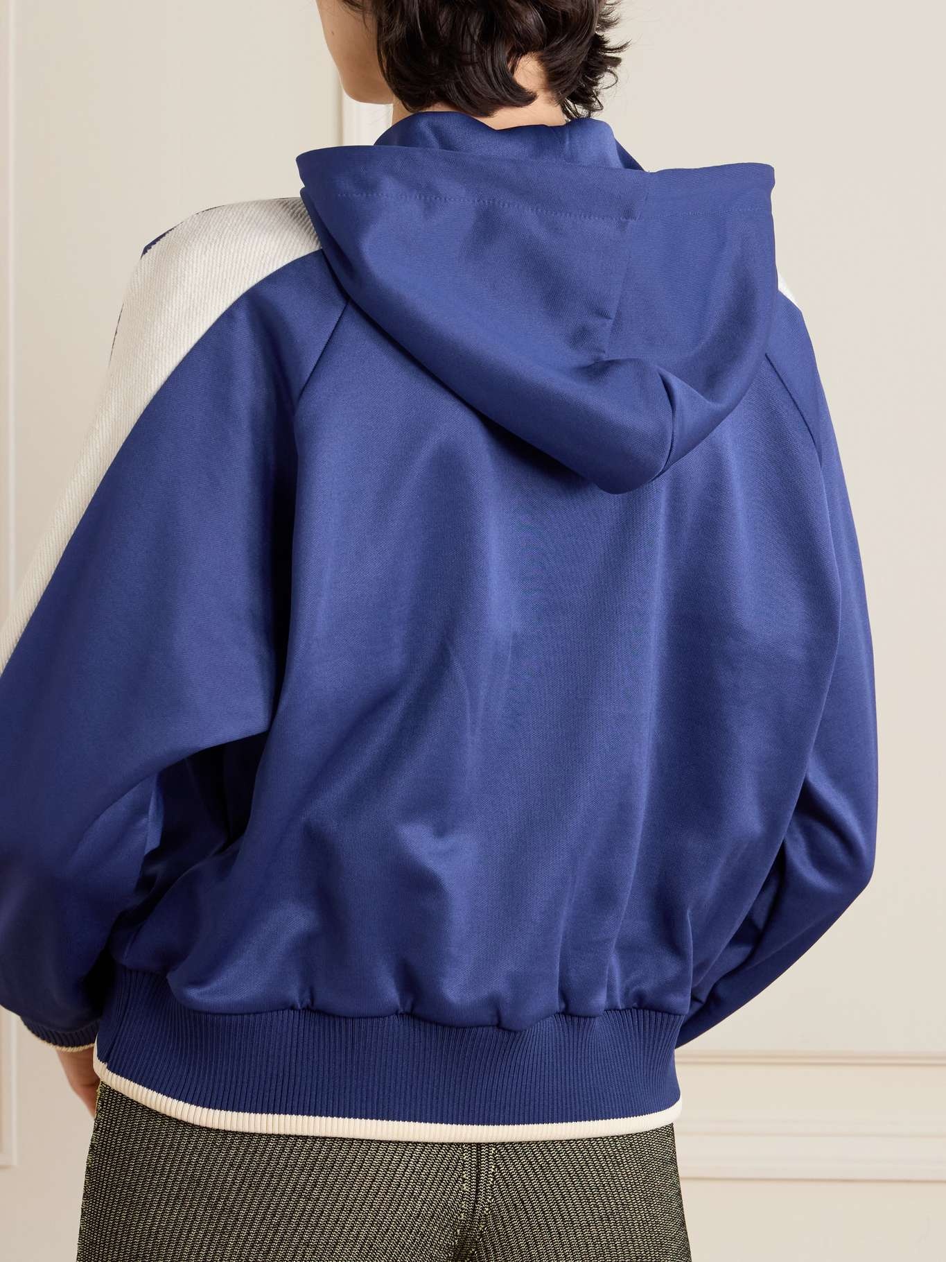 Mantra cotton-jersey hoodie Blue - 4