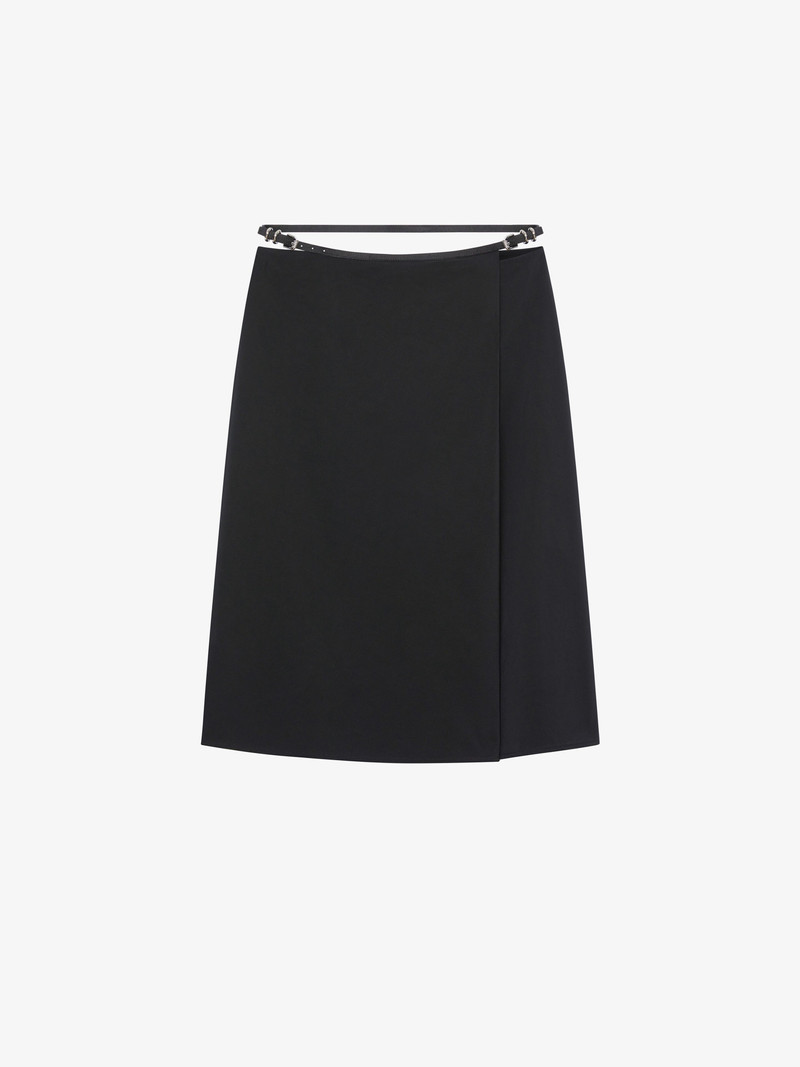 VOYOU WRAP SKIRT IN 코 톤 타파스 - 1