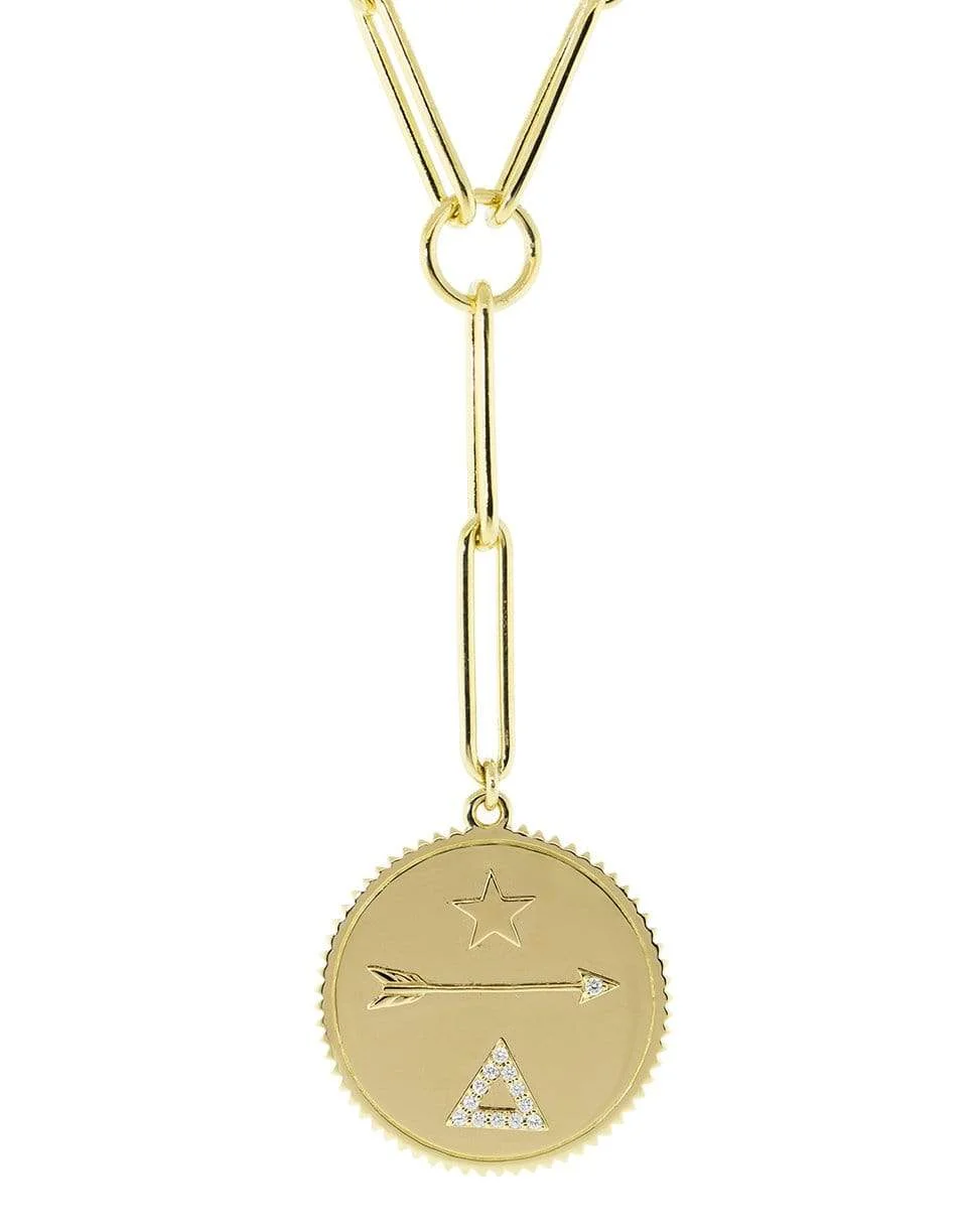 Large Dream Medallion Clip Chain Necklace - 1