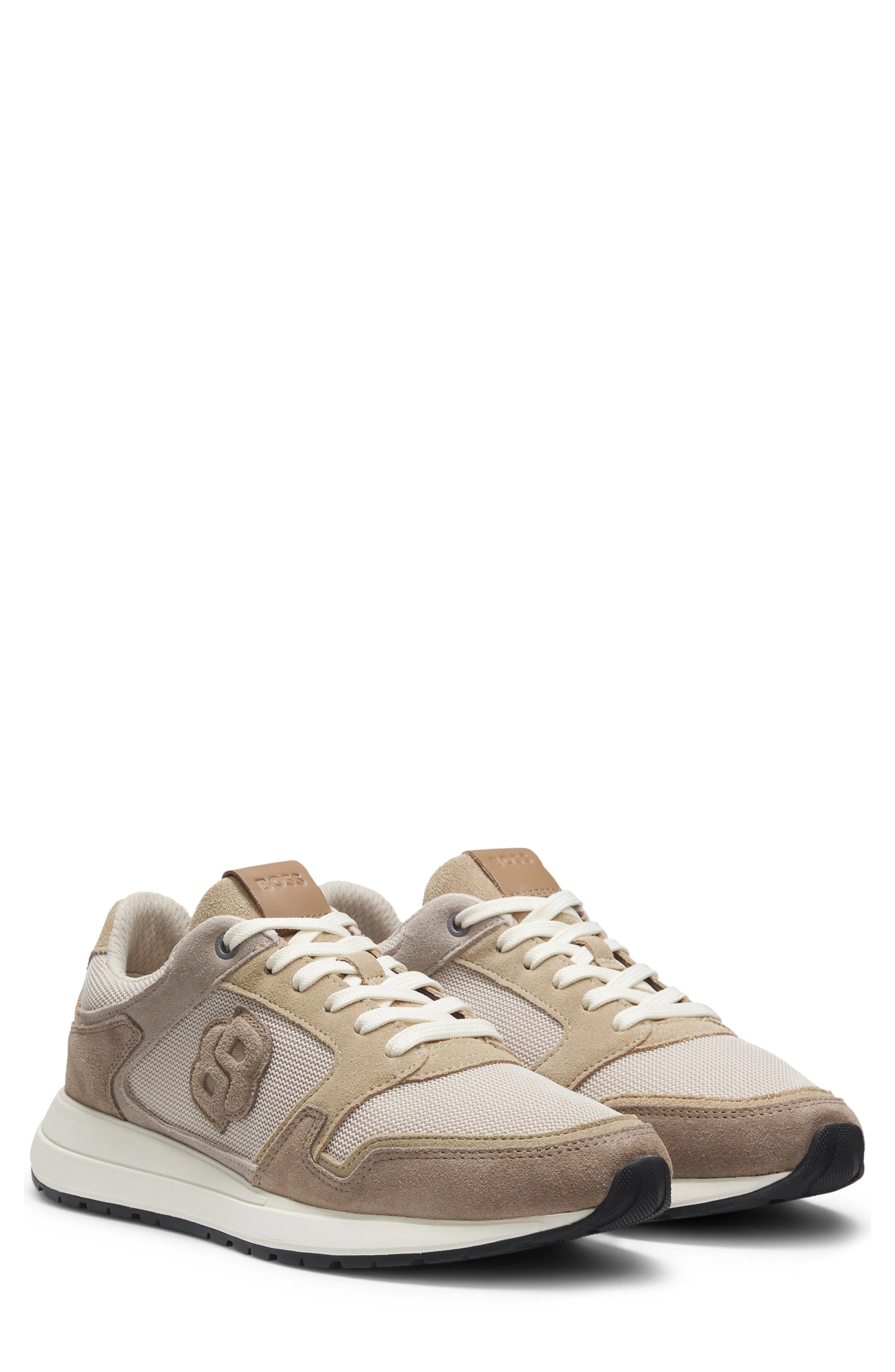 BOSS Vinston Runn Sneaker in Beige at Nordstrom - 1