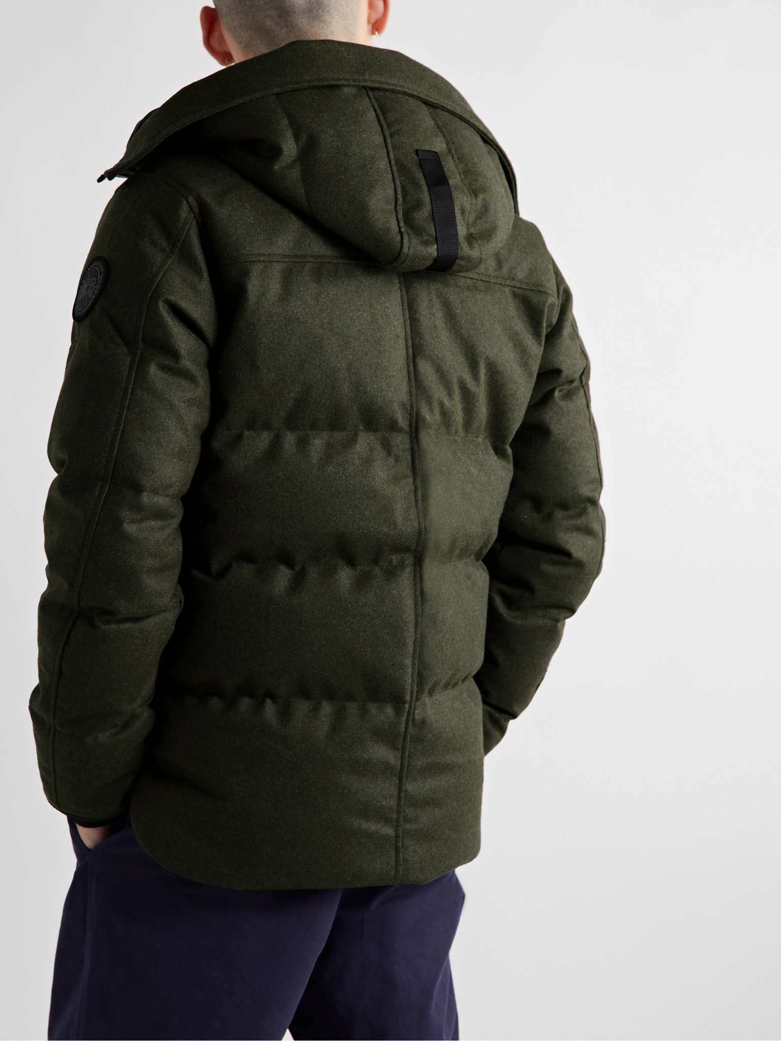 Macmillian Logo-Appliquéd Quilted Recycled Wool-Blend Hooded Down Parka - 4