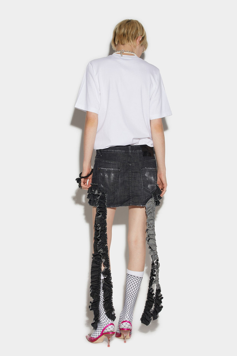 DSQUARED2 ROUCHED MINI SKIRT outlook