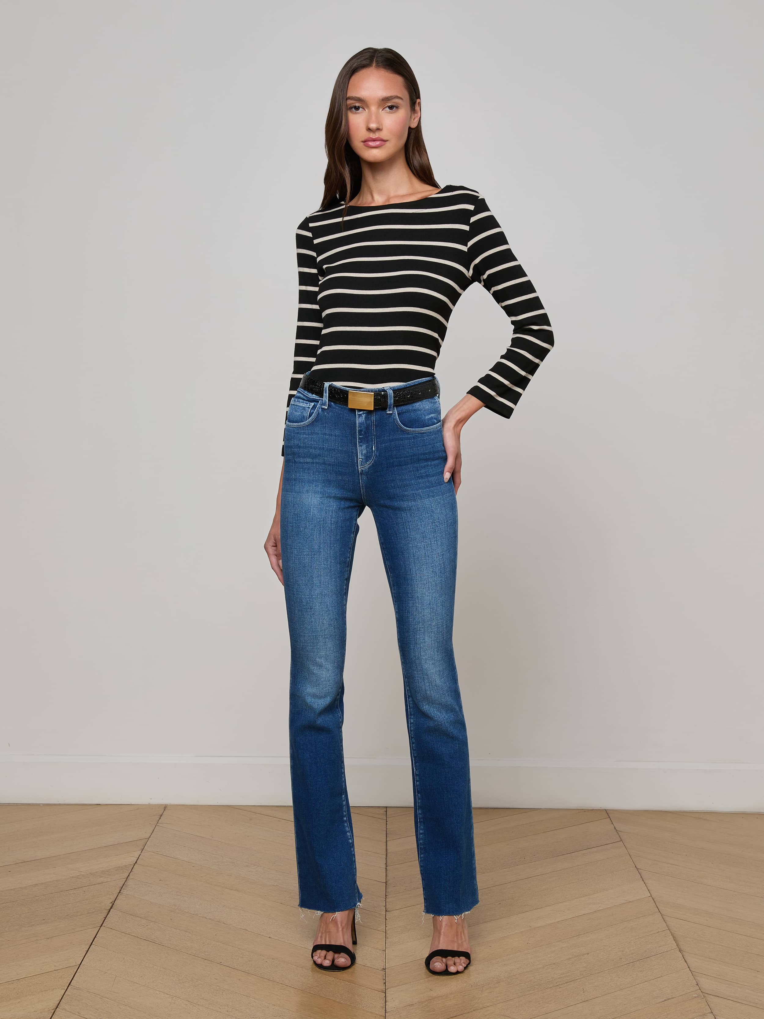 Lucille Striped Boatneck Top - 4