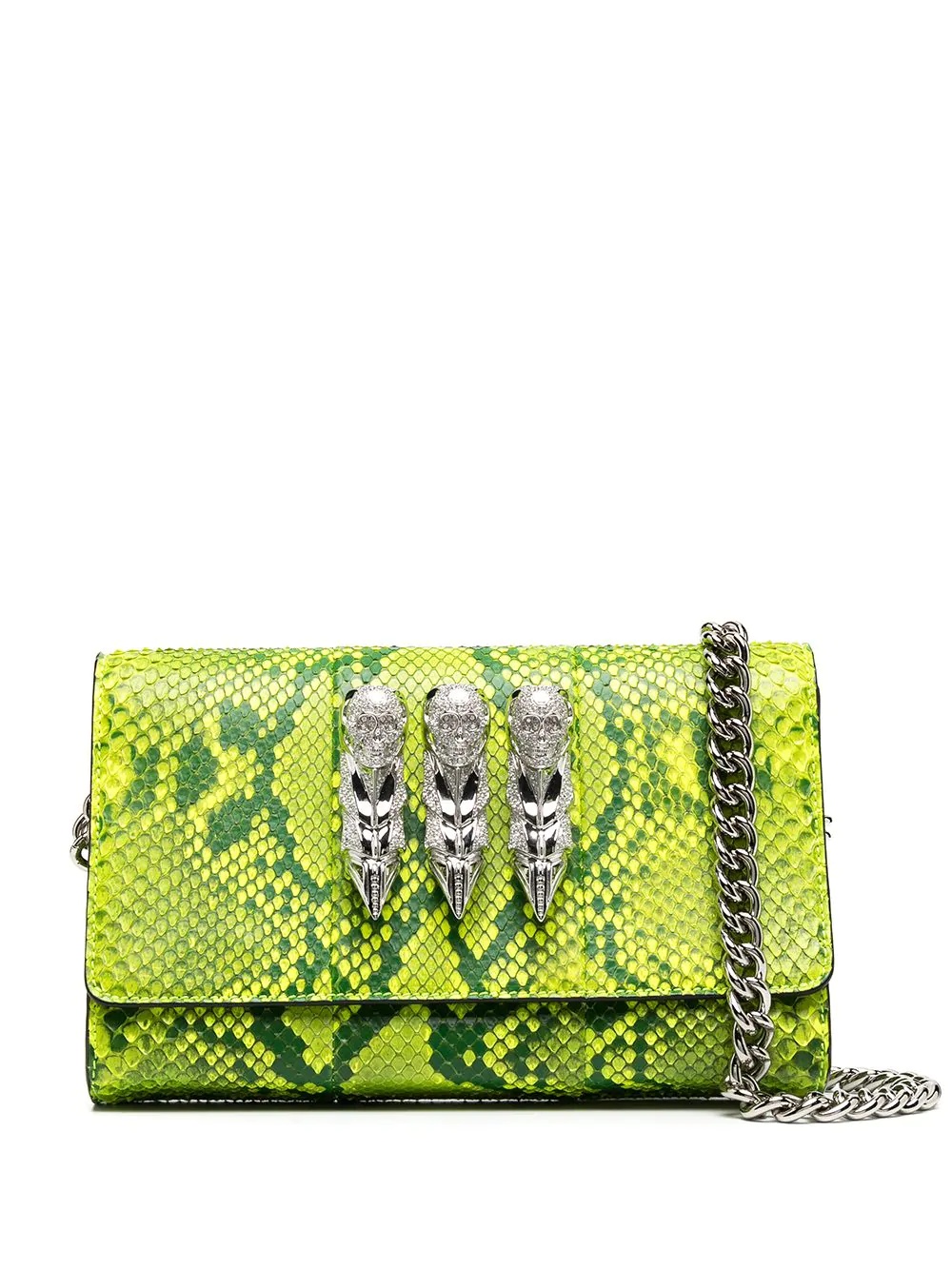 snake-print clutch  - 1