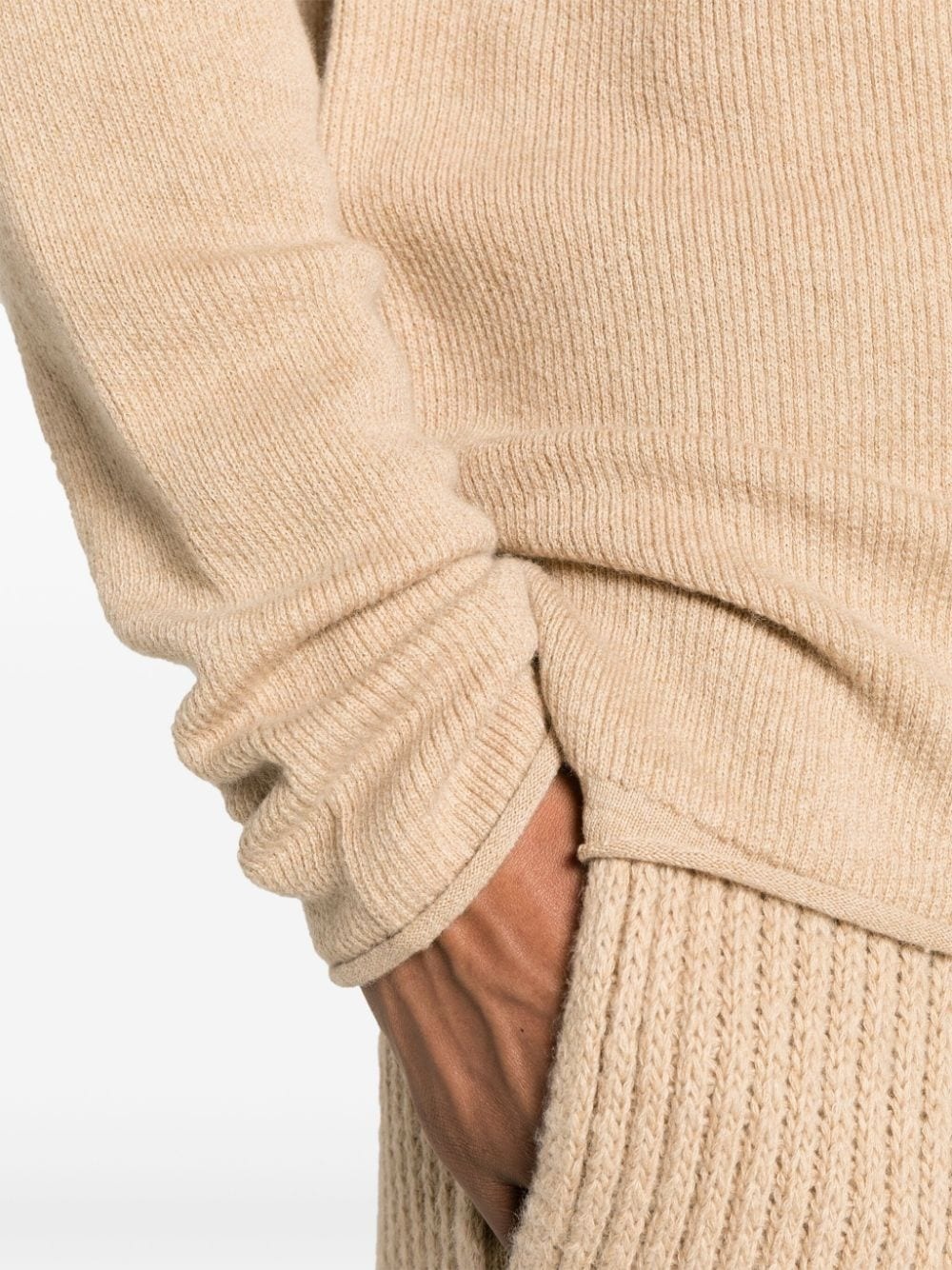 Finest ribbed polo top - 5