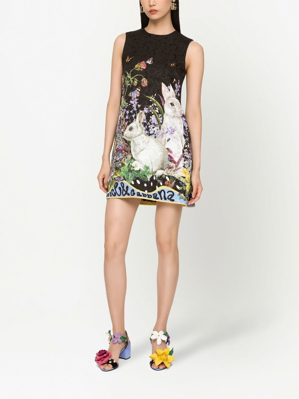 floral-print A-line dress - 3