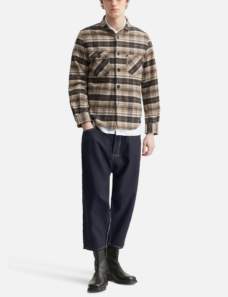 Junya Watanabe MAN JUNYA WATANABE MAN X LEVI'S WOOL PINSTRIPED CROPPED PANTS outlook