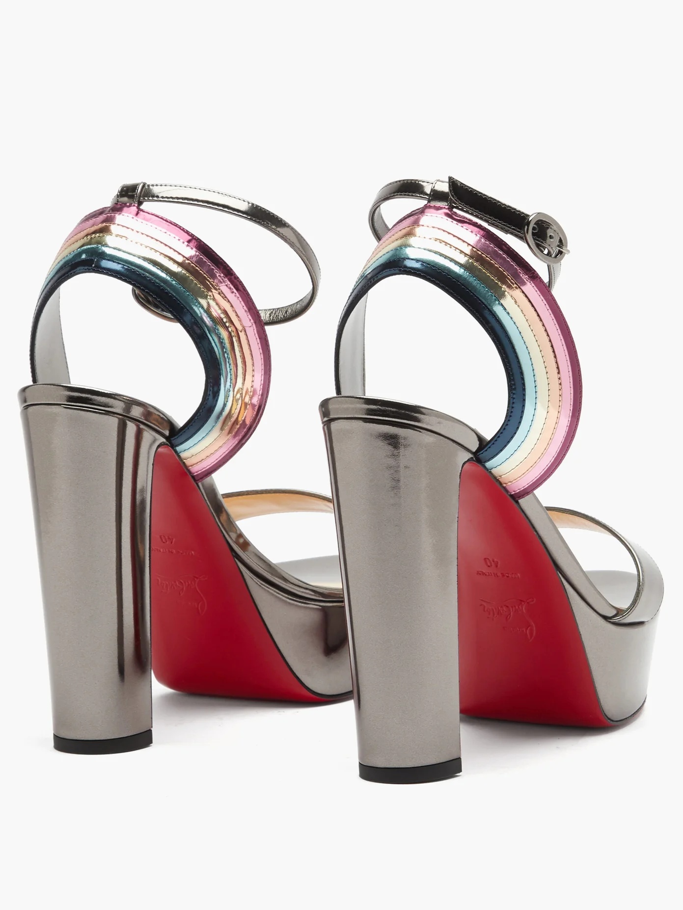 Arkendisc 130 patent leather platform sandals - 4